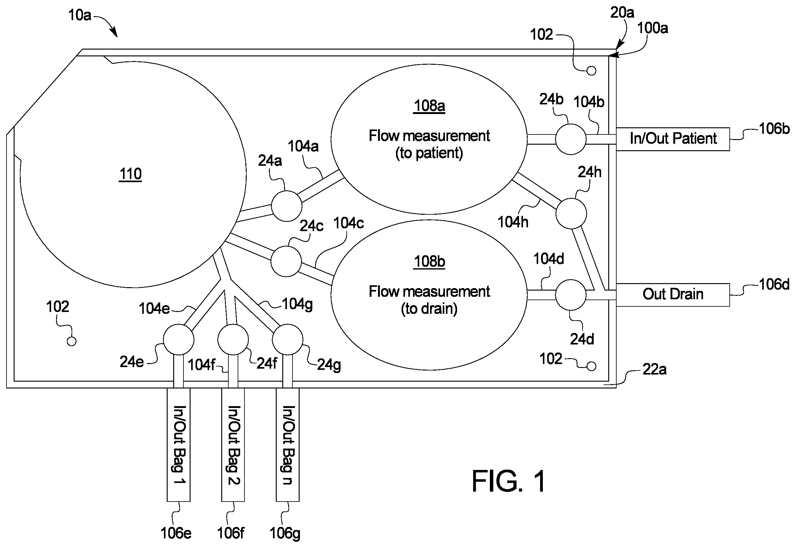 Patent US12508353 — Peritoneal dialysis system using ideal gas law — Figure 1