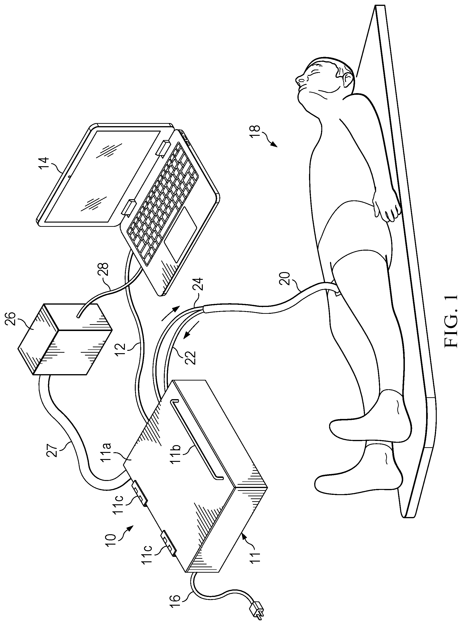 Patent US12508355 — Apparatus utilizing electric energy for processing of blood to neutralize pathogen cells therein — Figure 1