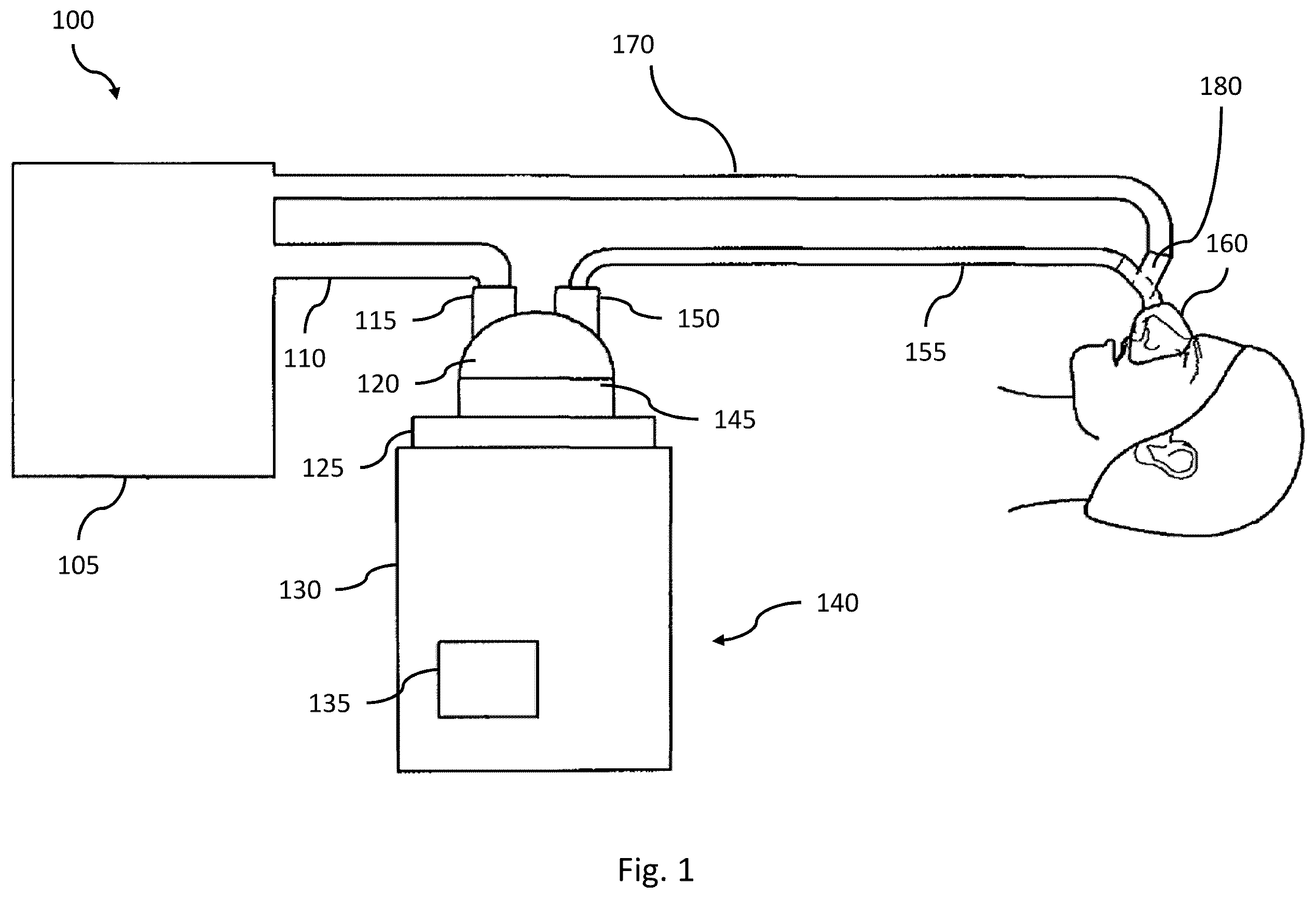 Patent US12508391 — Sensing arrangements for medical devices — Figure 1