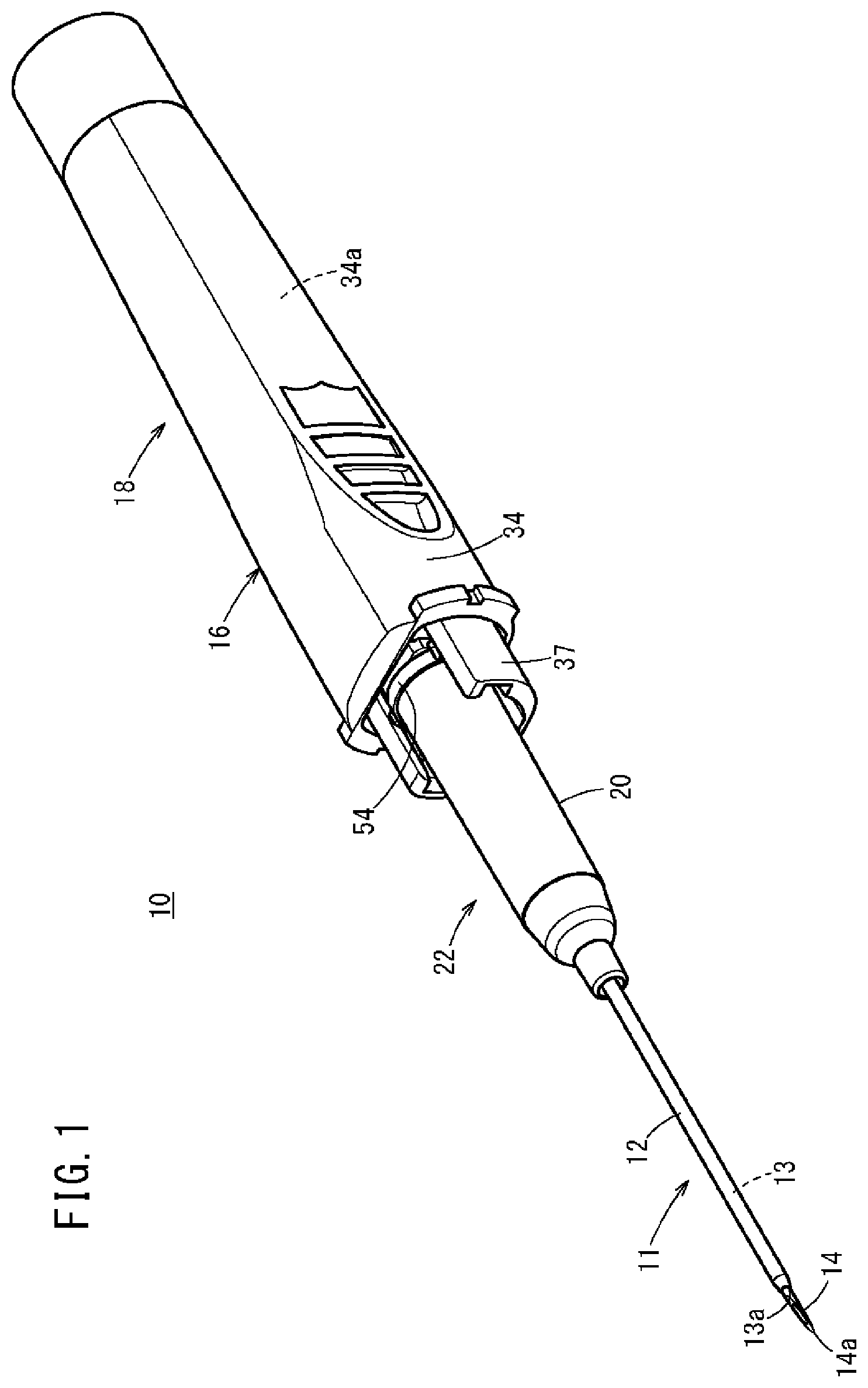 Patent US12508402 Figure 1 – Catheter assembly