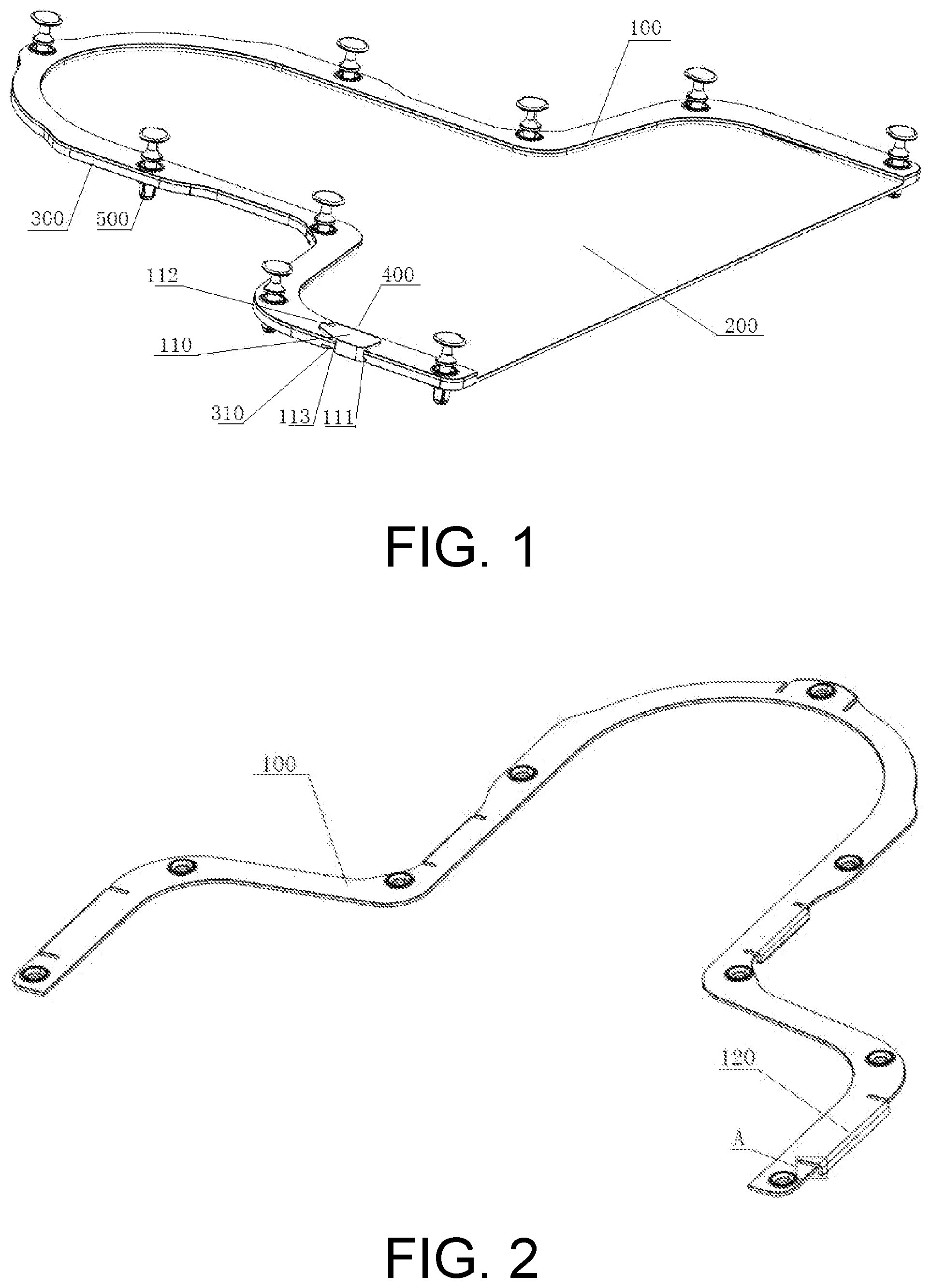 Patent US12508442 Figure 1 – Positioning device for radiotherapy