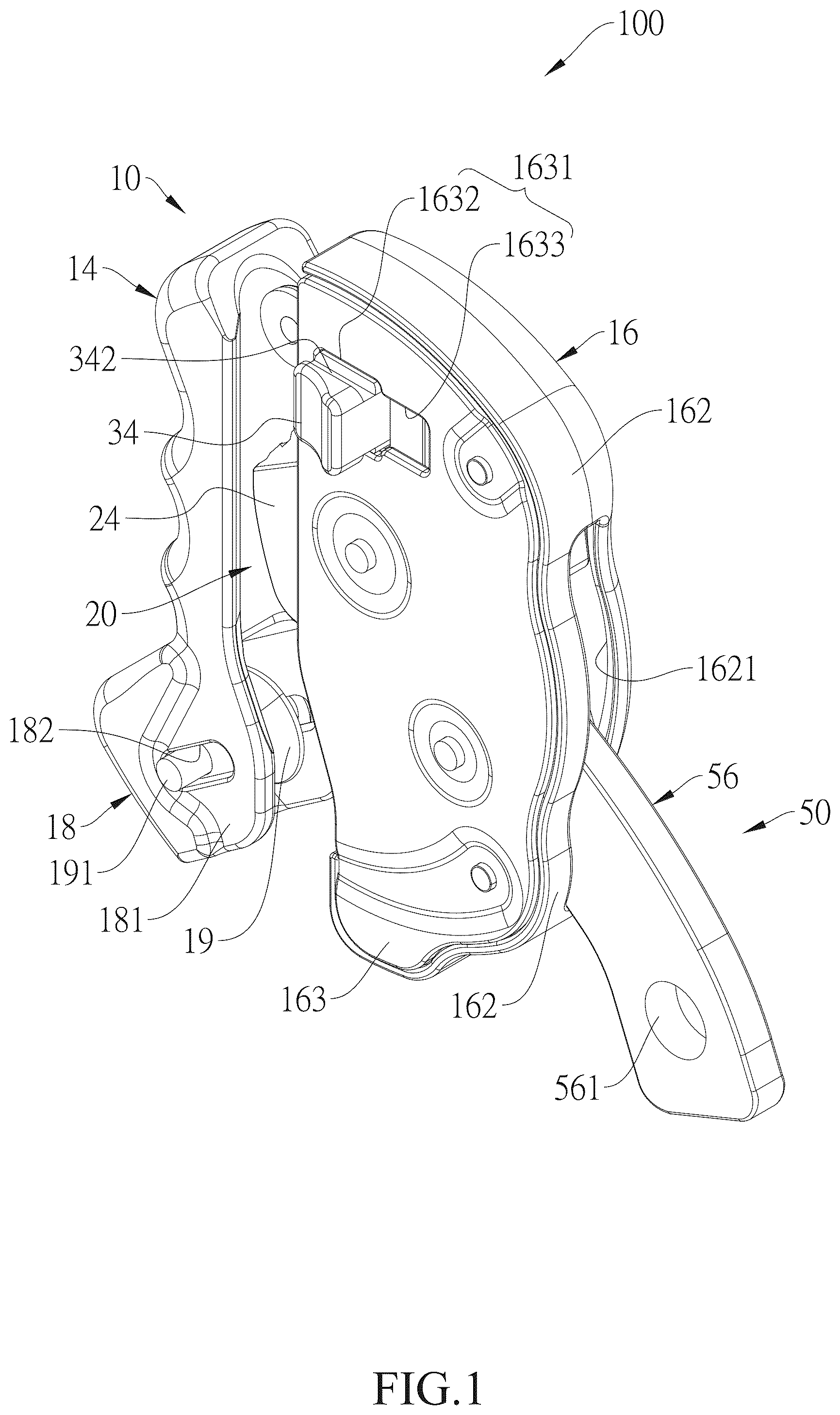 Patent US12508449 — Rope grab — Figure 1