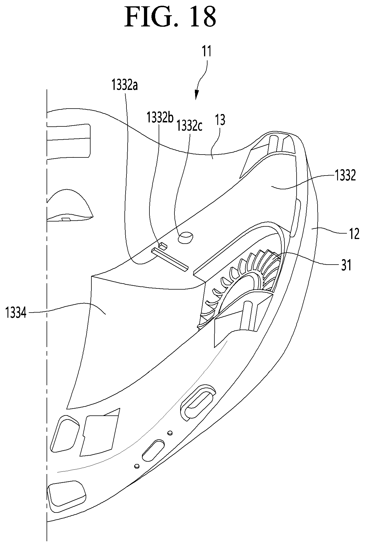 Patent US12508451 Figure 16 – Mask apparatus with rear surface inlet and outlet