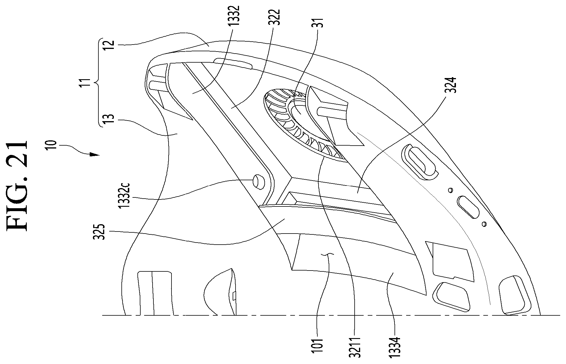 Patent US12508451 Figure 19 – Mask apparatus with rear surface inlet and outlet