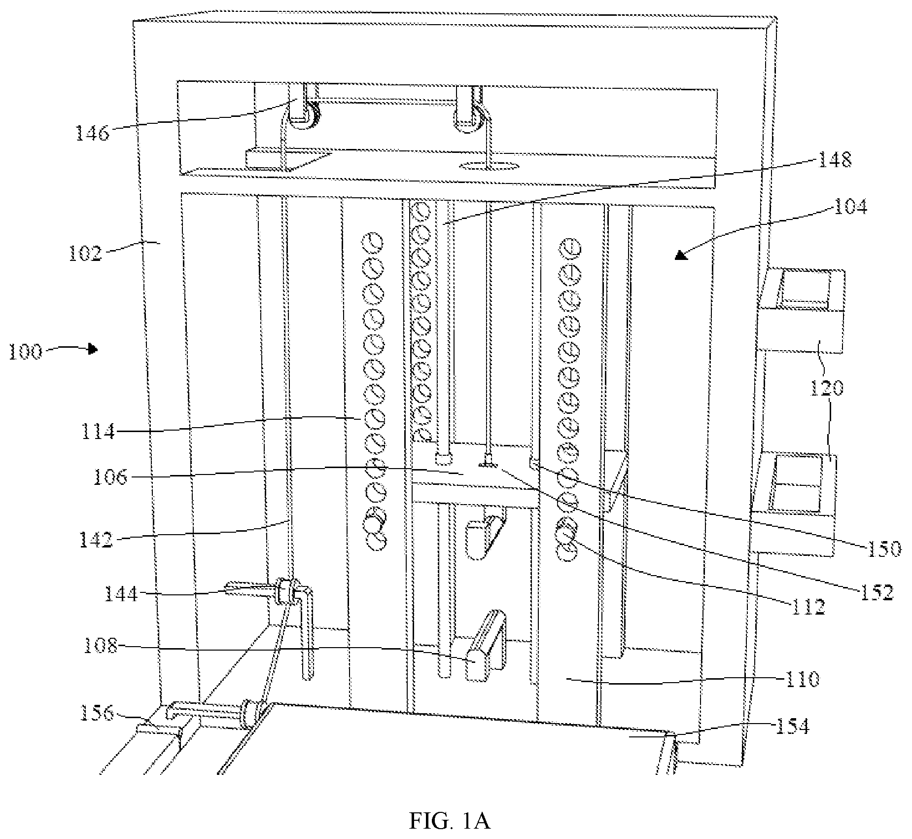Patent US12508461 Figure 1 – Resistance band exercise machine