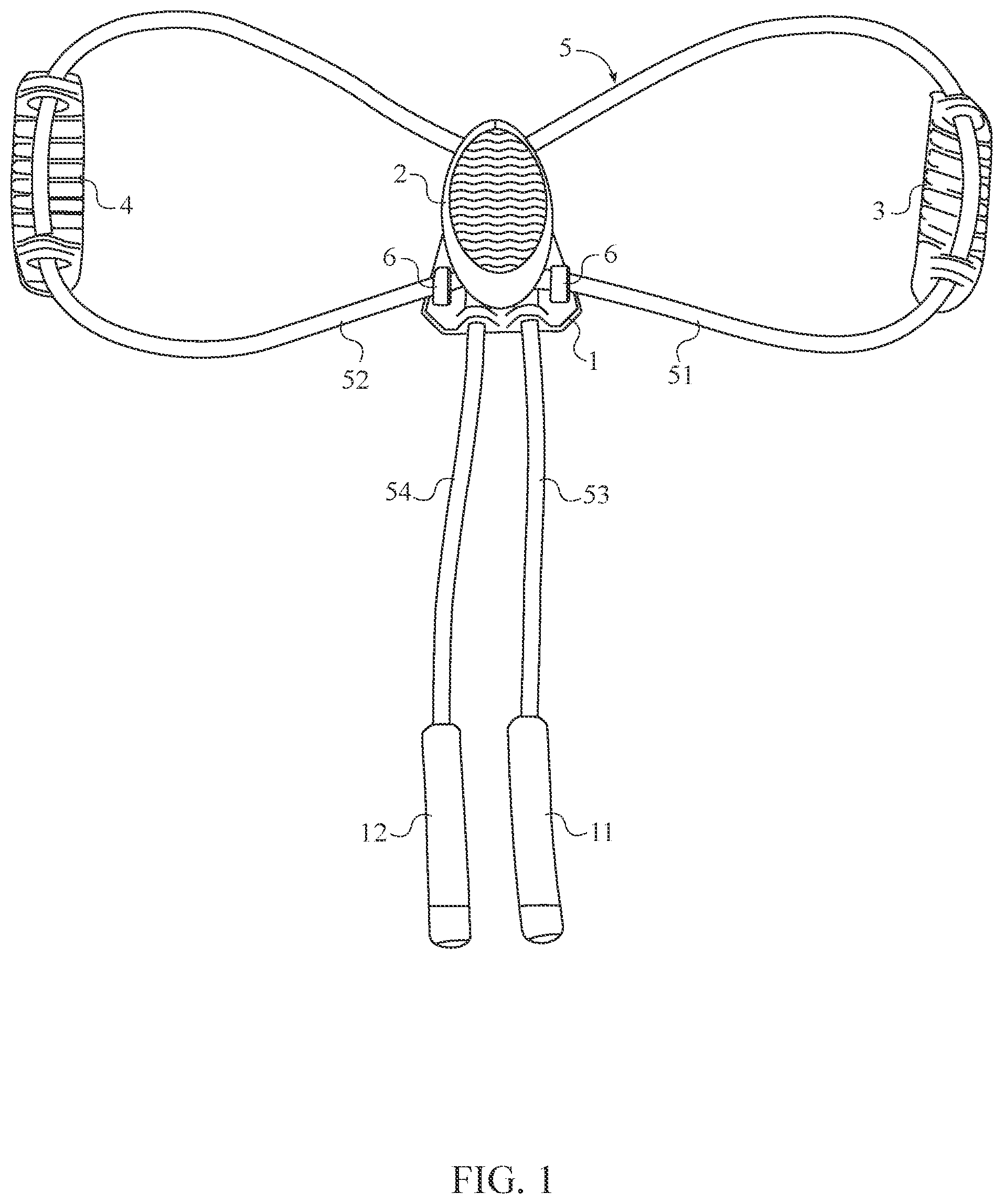 Patent US12508468 Figure 1 – Elastic resistance support