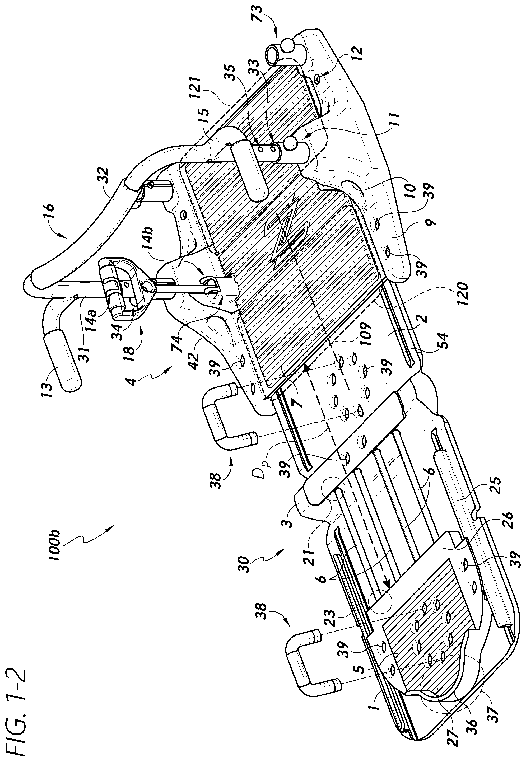 Patent US12508470 Figure 2 – Glide platform assemblies