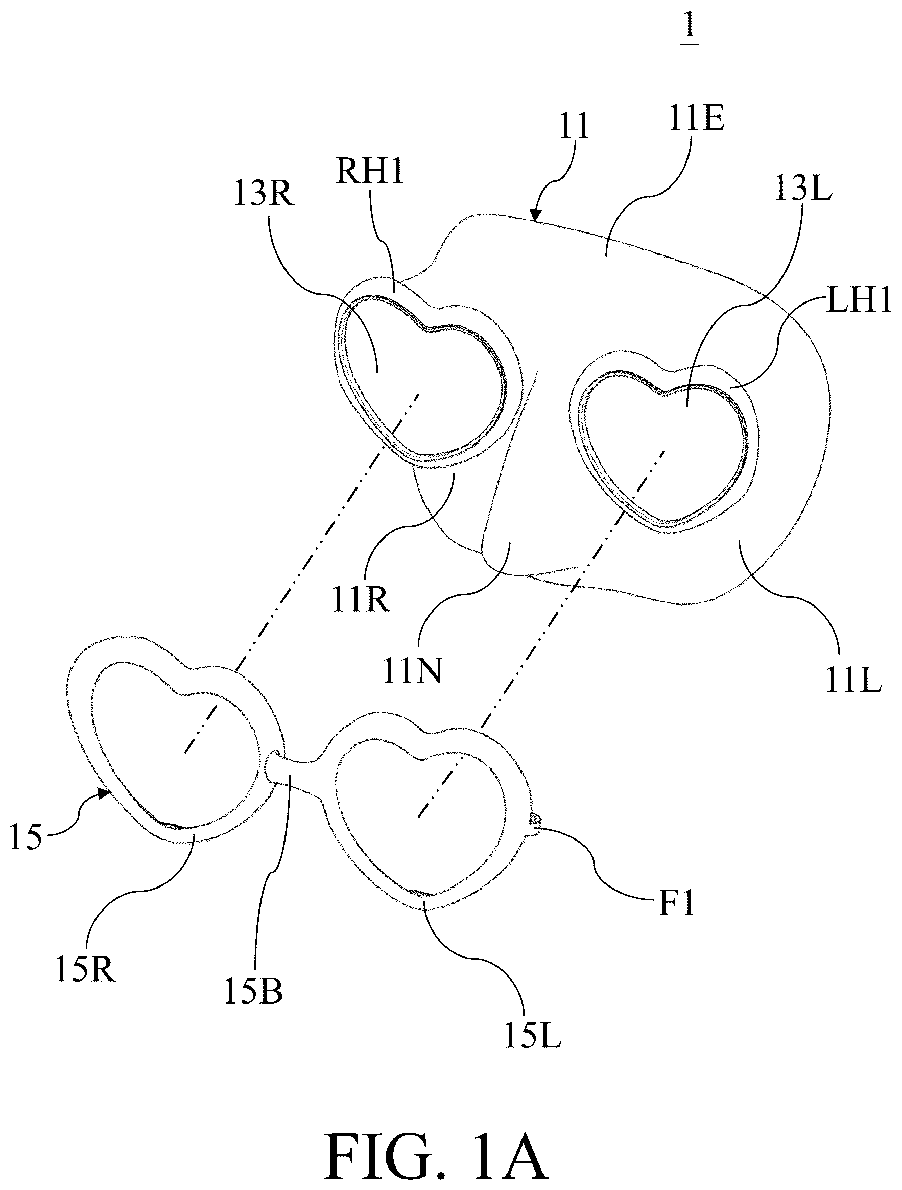 Patent US12508475 — Water sports mask — Figure 1