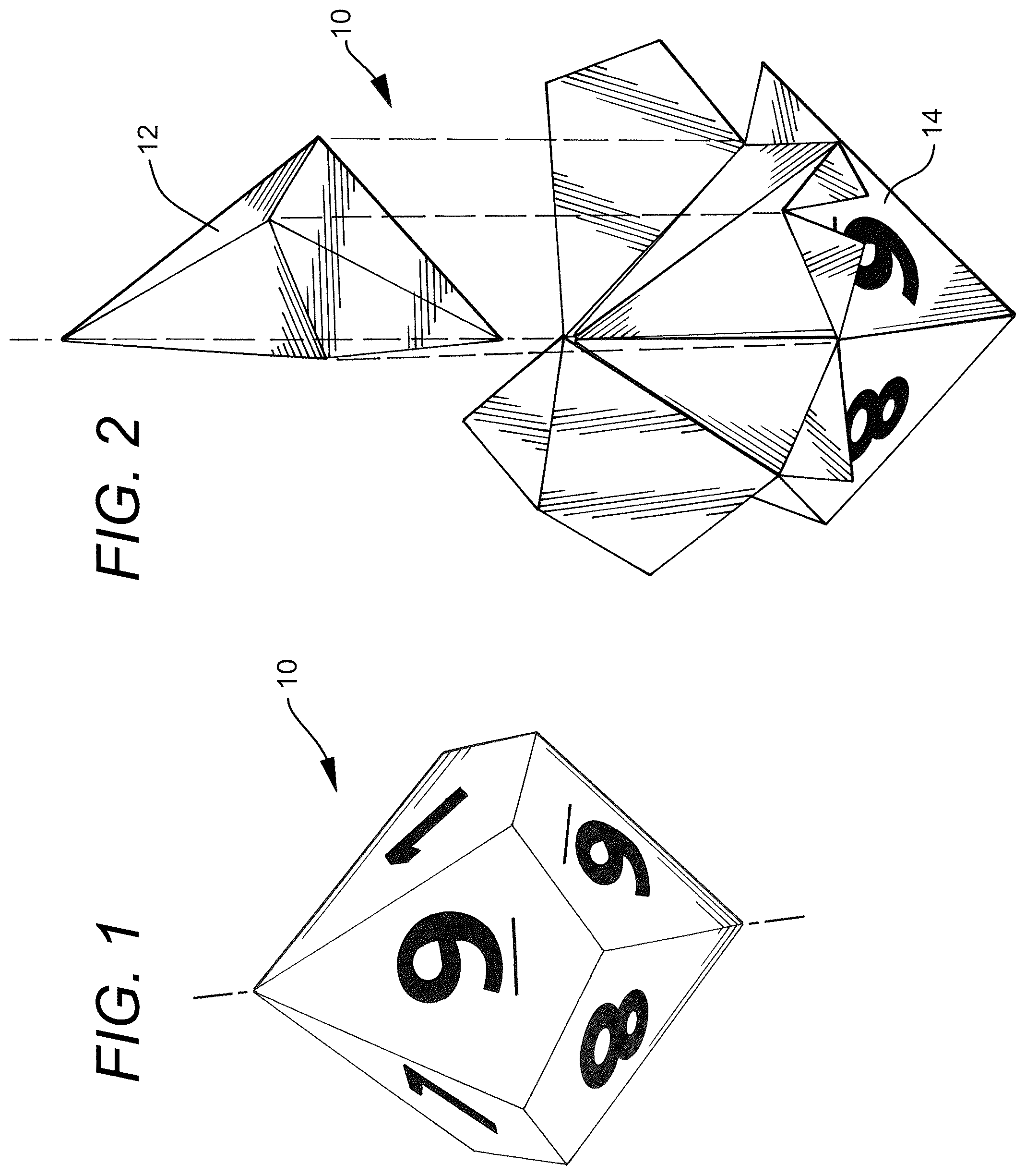 Patent US12508497 — Die for game — Figure 1