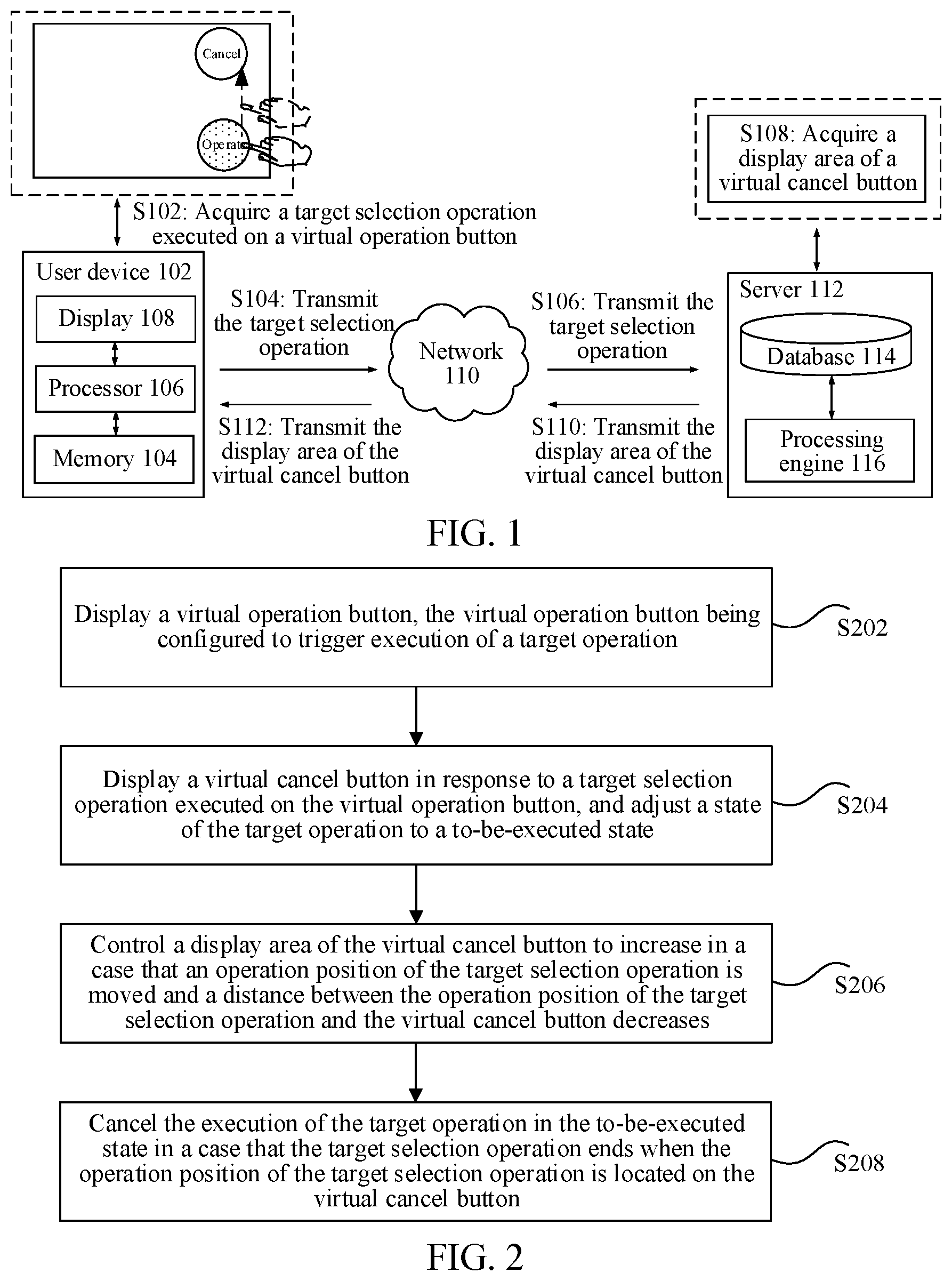 Patent US12508504 — Operation control method and apparatus, storage medium, and electronic device — Figure 1