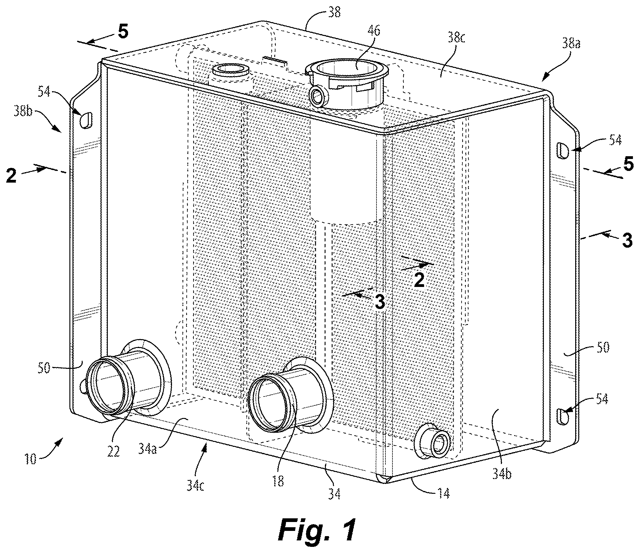 Patent US12508522 — Deaeration tank — Figure 1