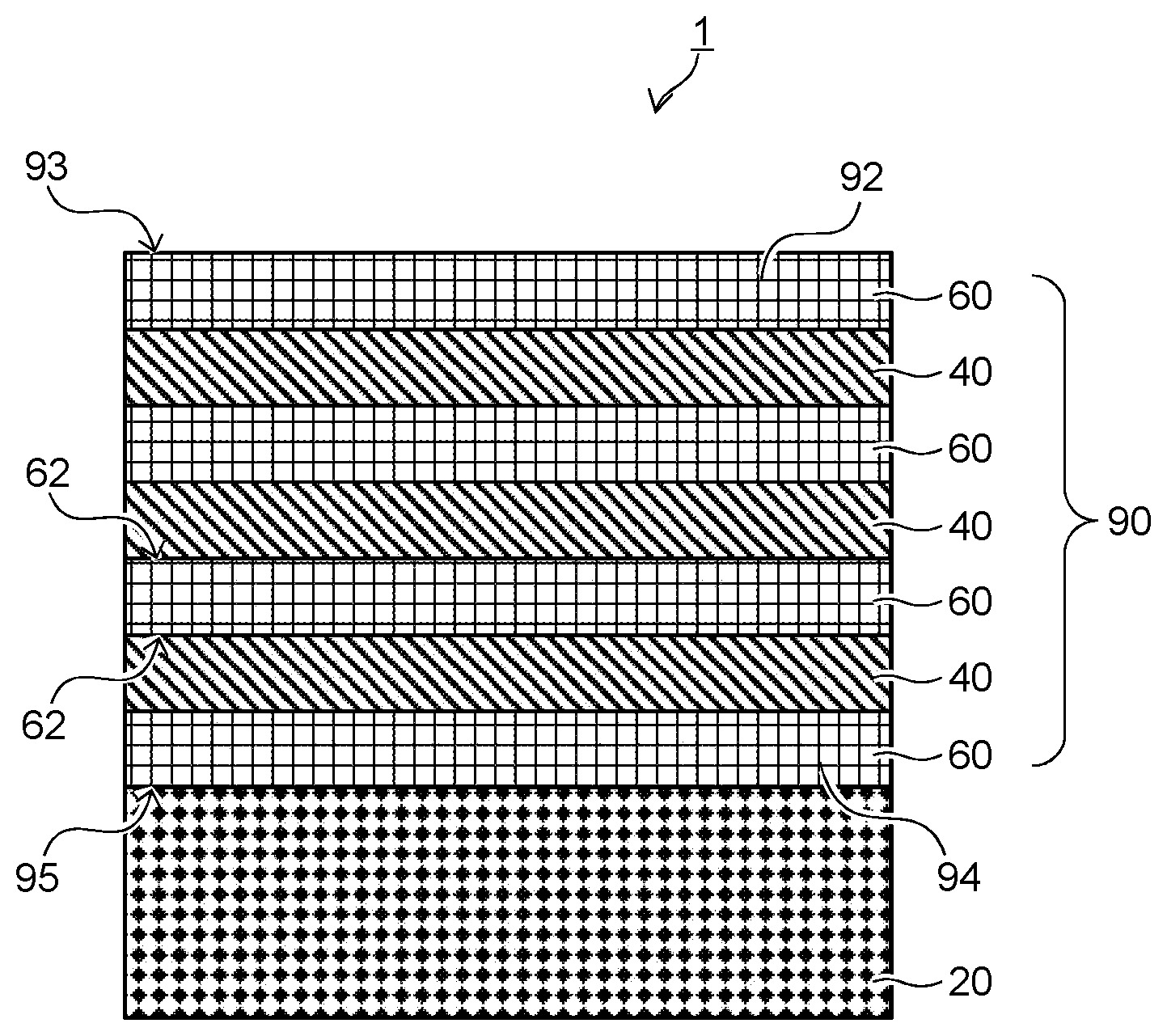 Patent US12508538 — Hydrogen separation filter — Figure 1