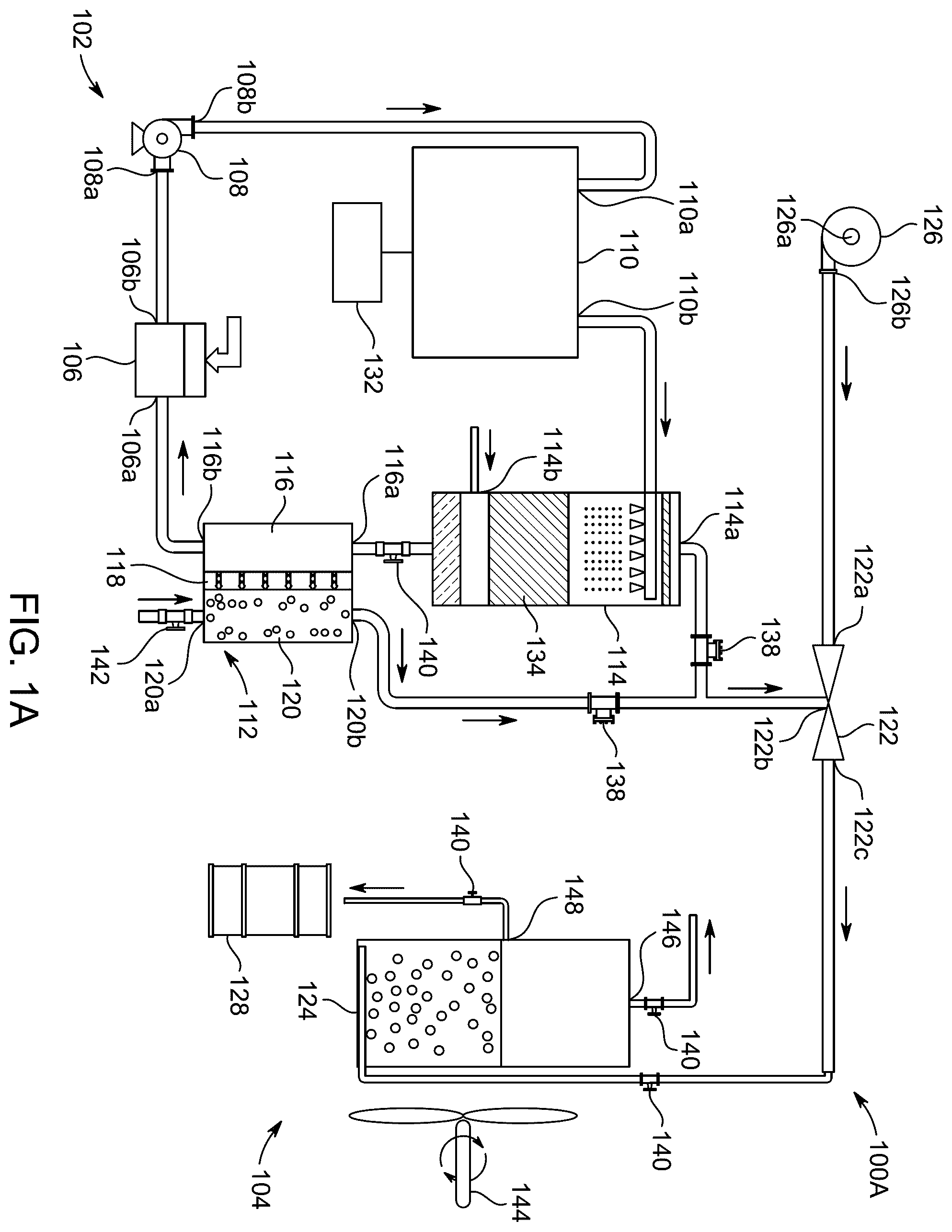 Patent US12508547 — System for desalinating water with multiple desalination processes — Figure 1
