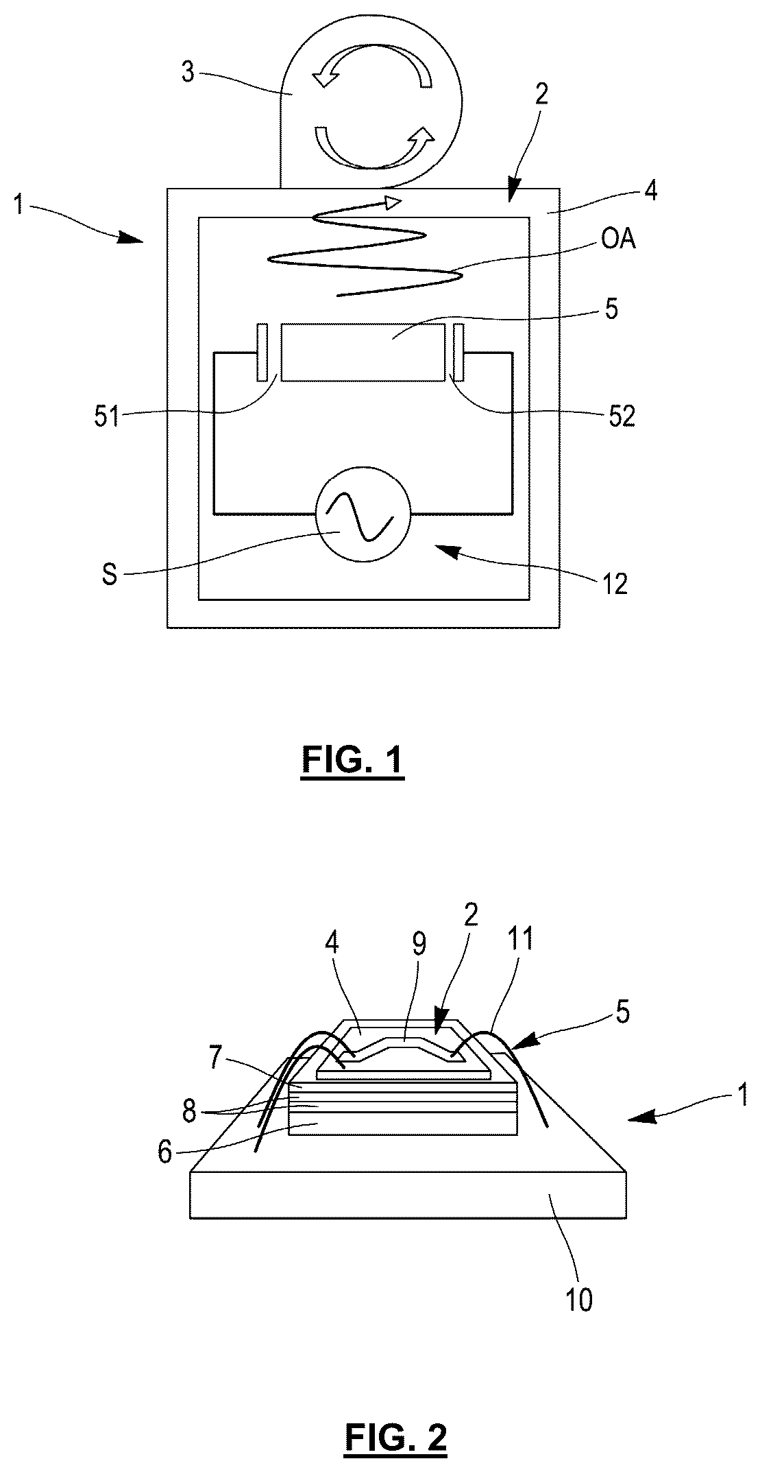 Patent US12508557 — Method for generating a flow in a microdrop and device for implementing the method — Figure 1