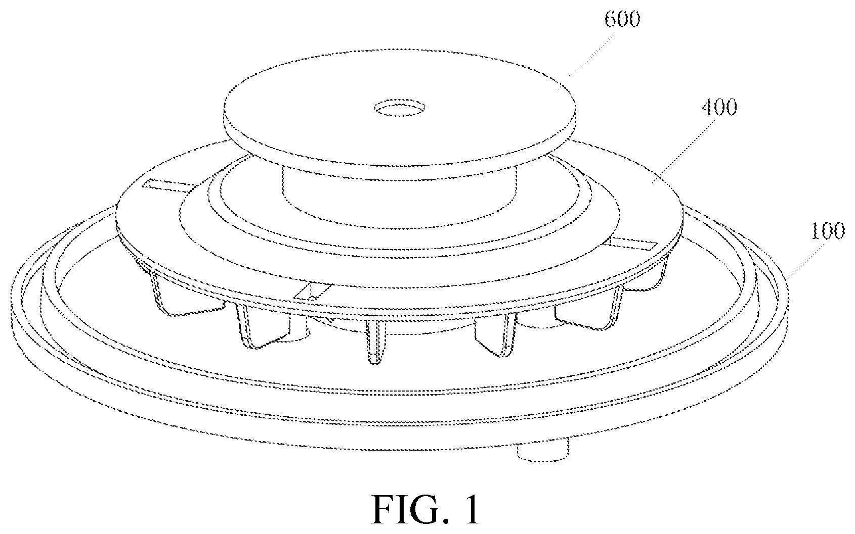 Patent US12508558 — Rotating mechanism of handicraft — Figure 1
