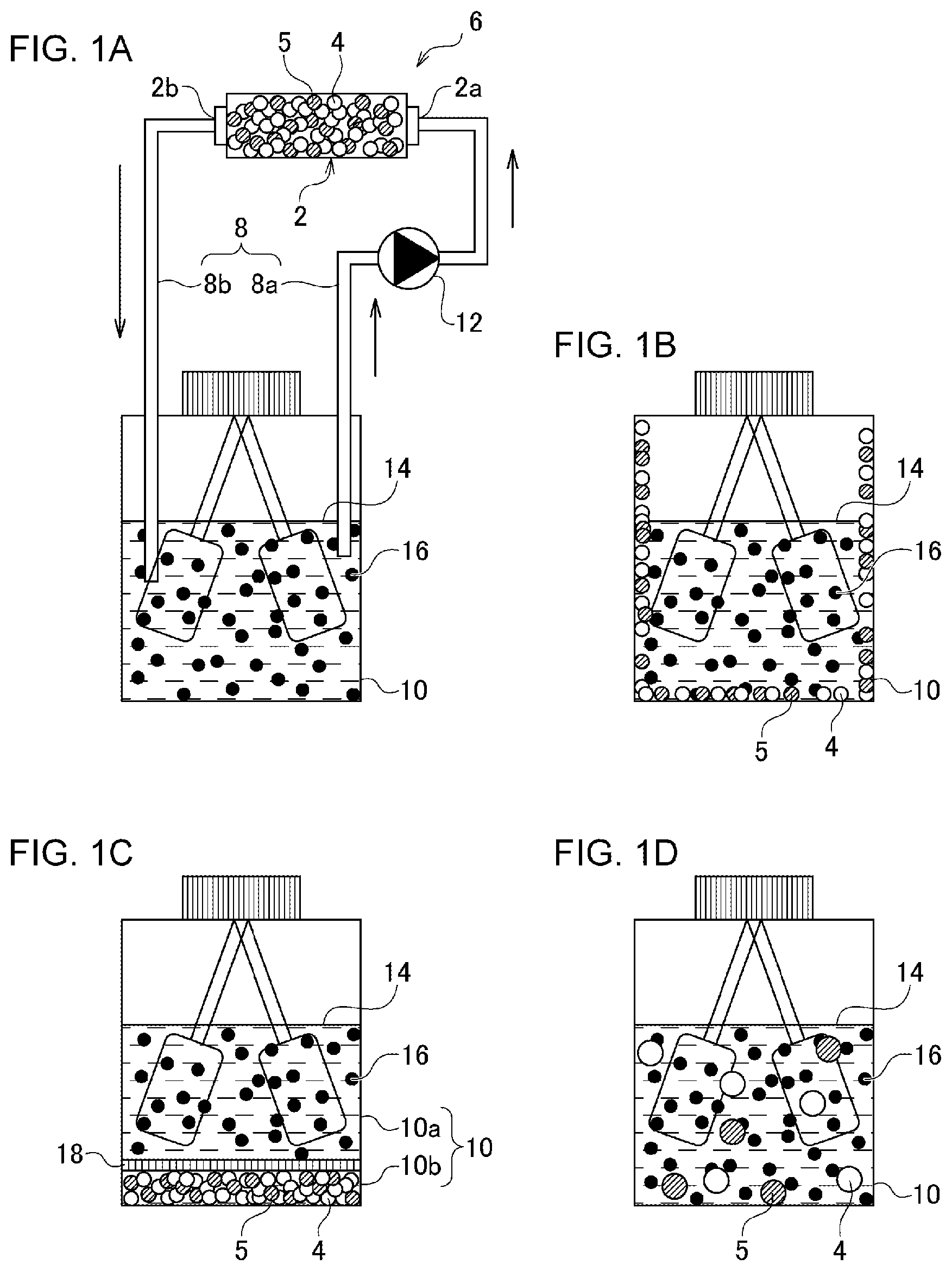 Patent US12508571 Figure 1 – Method for regenerating liquid to be treated, and regenerating agent for liquid to be treated
