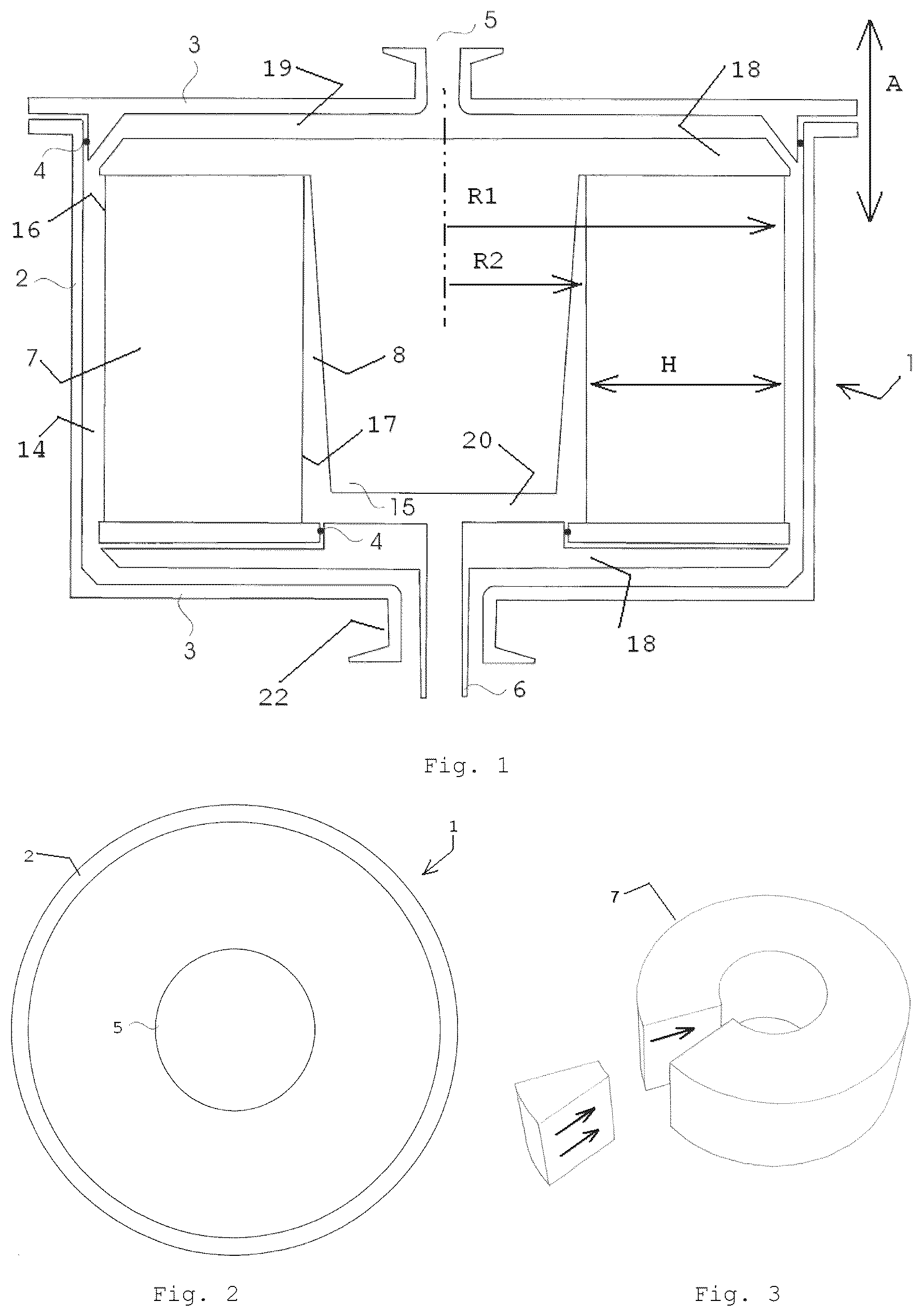 Patent US12508573 — Cleaning chromatography packed bed material with the aid of a processing vessel, and said vessel — Figure 1