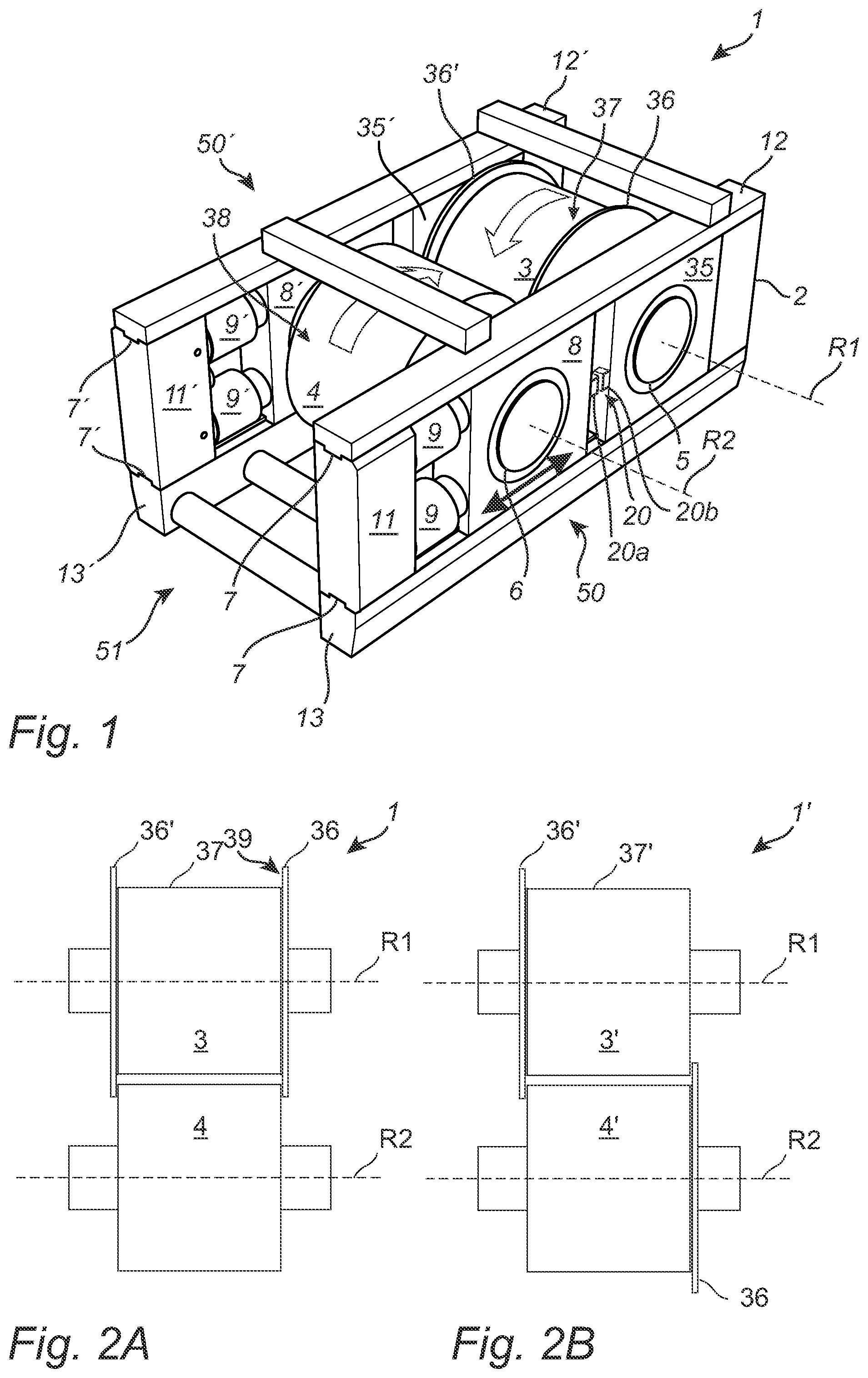 Patent US12508595 Figure 1 – Roller crusher and a method for operating the same