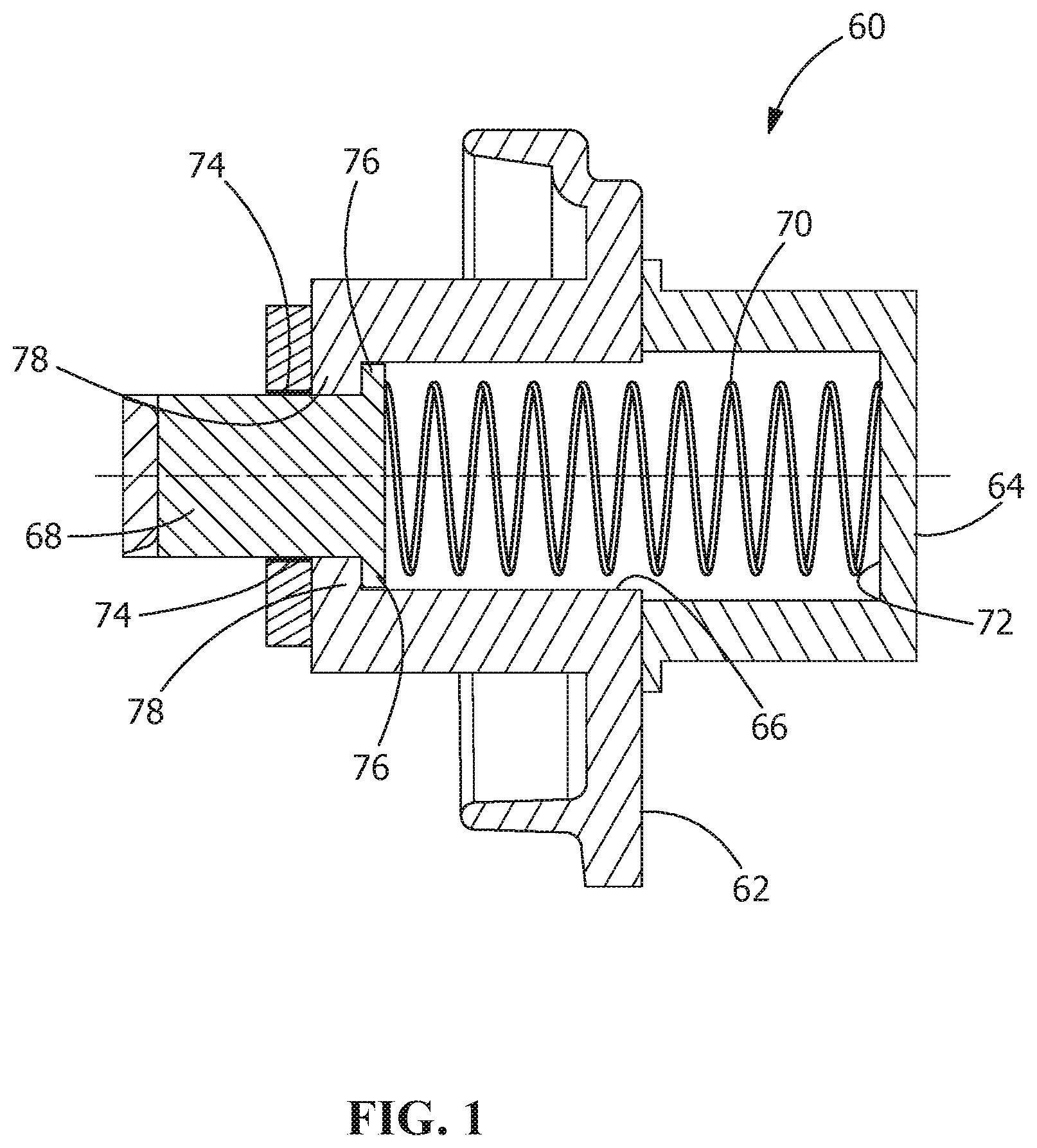 Patent US12508640 — Self-lubricating connector — Figure 1