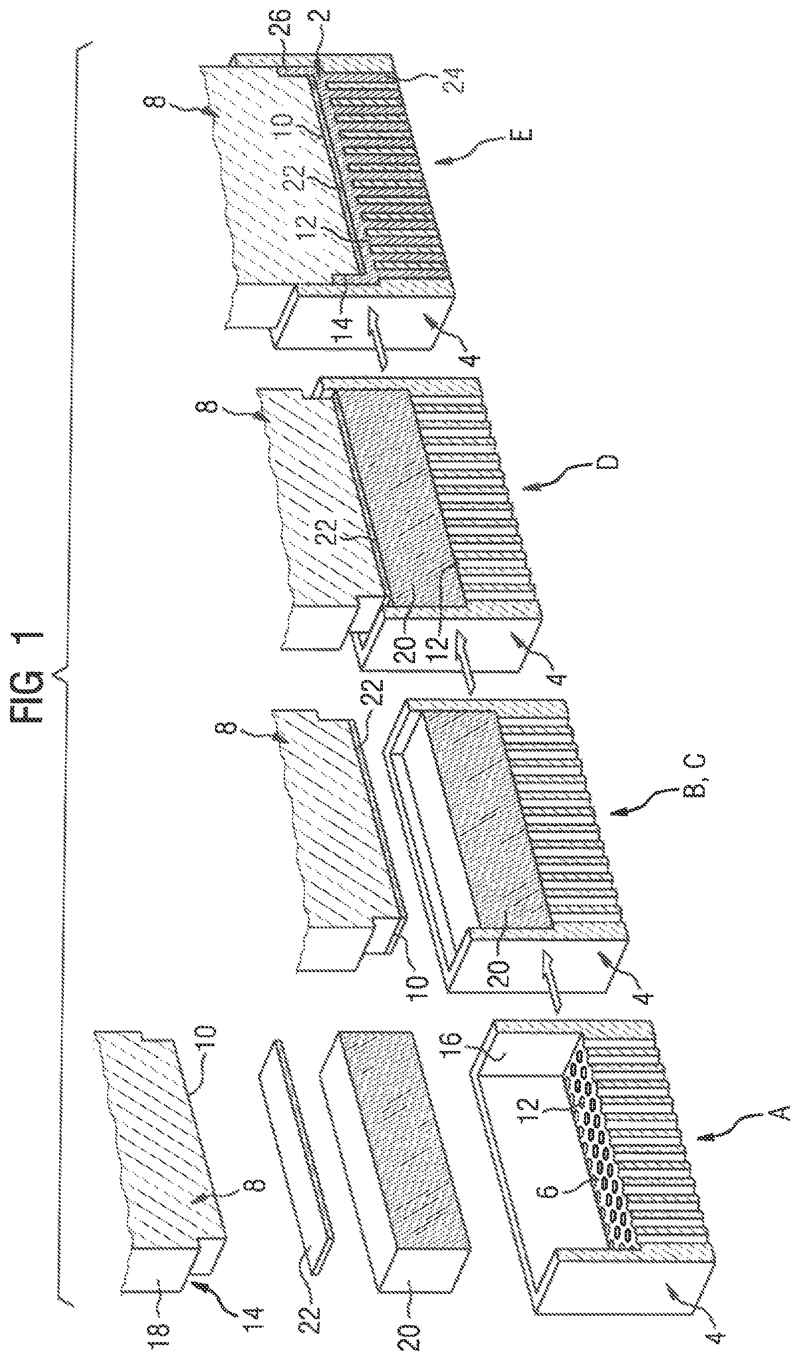 Patent US12508643 — Method for producing a heat sink having fins and a peripheral side wall — Figure 1