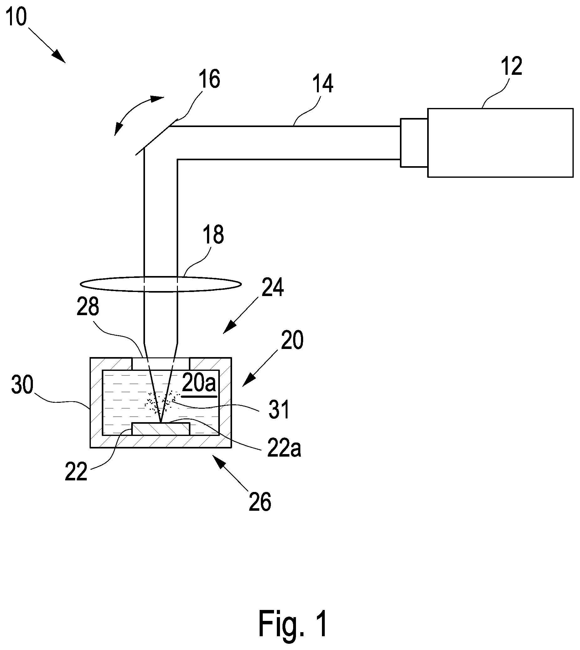 Patent US12508671 — System and method for laser processing of workpieces in liquid — Figure 1