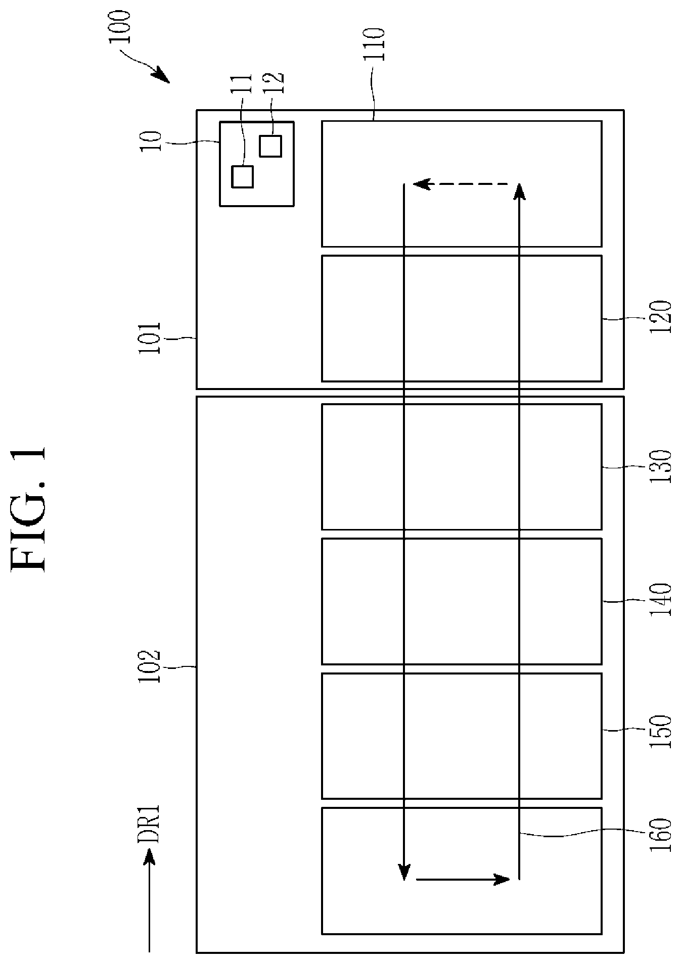 Patent US12508683 — In-line manufacturing apparatus — Figure 1