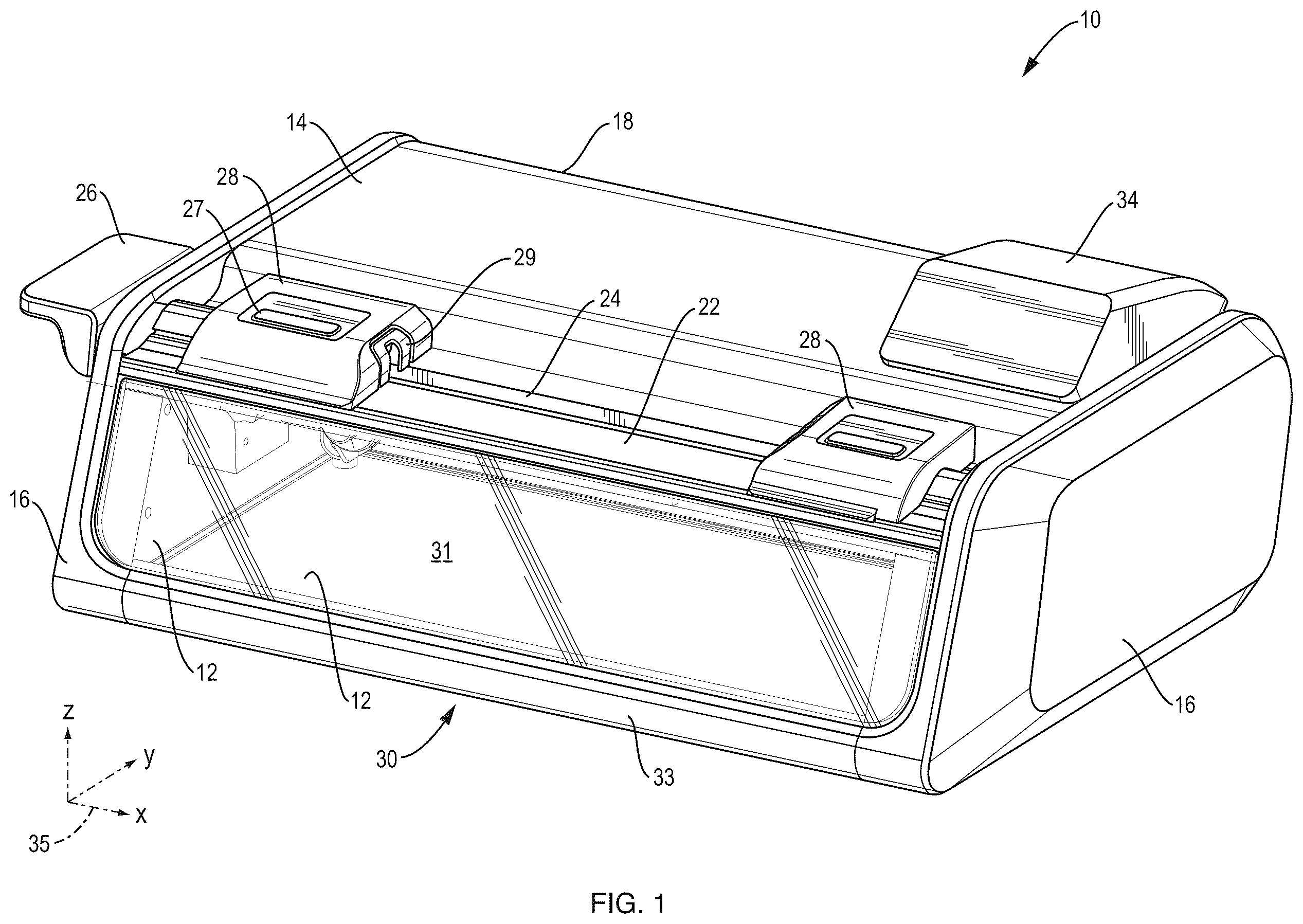 Patent US12508684 — Skate blade sharpening system — Figure 1