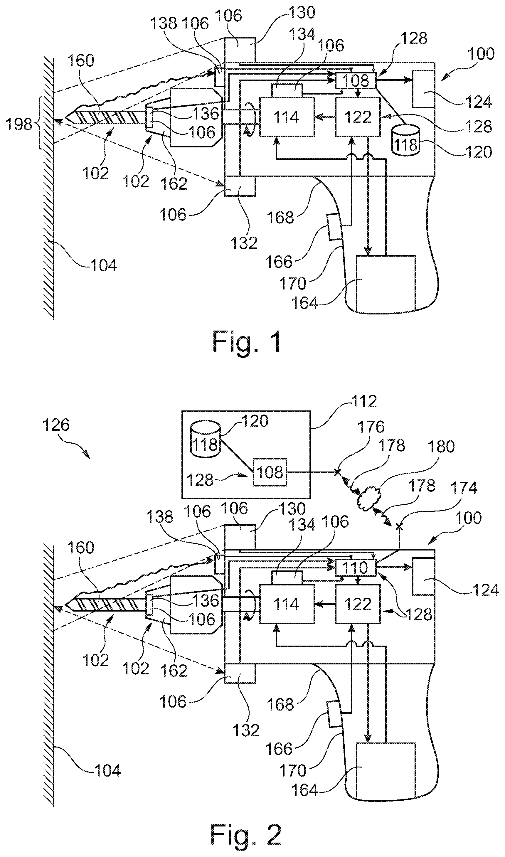 Patent US12508694 Figure 1 – Hand-held device comprising sensor unit, for characterizing a treated substrate