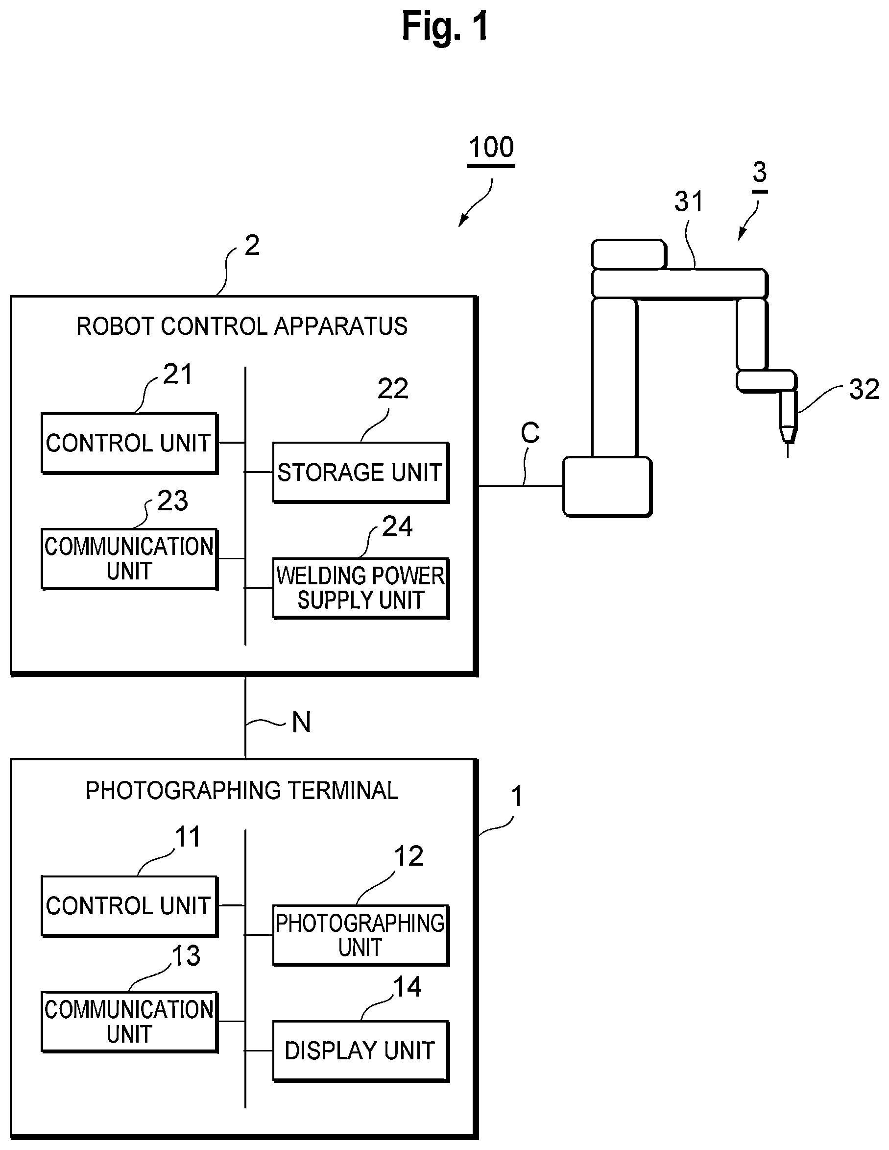 Patent US12508704 — Marker detection apparatus and robot teaching system — Figure 1