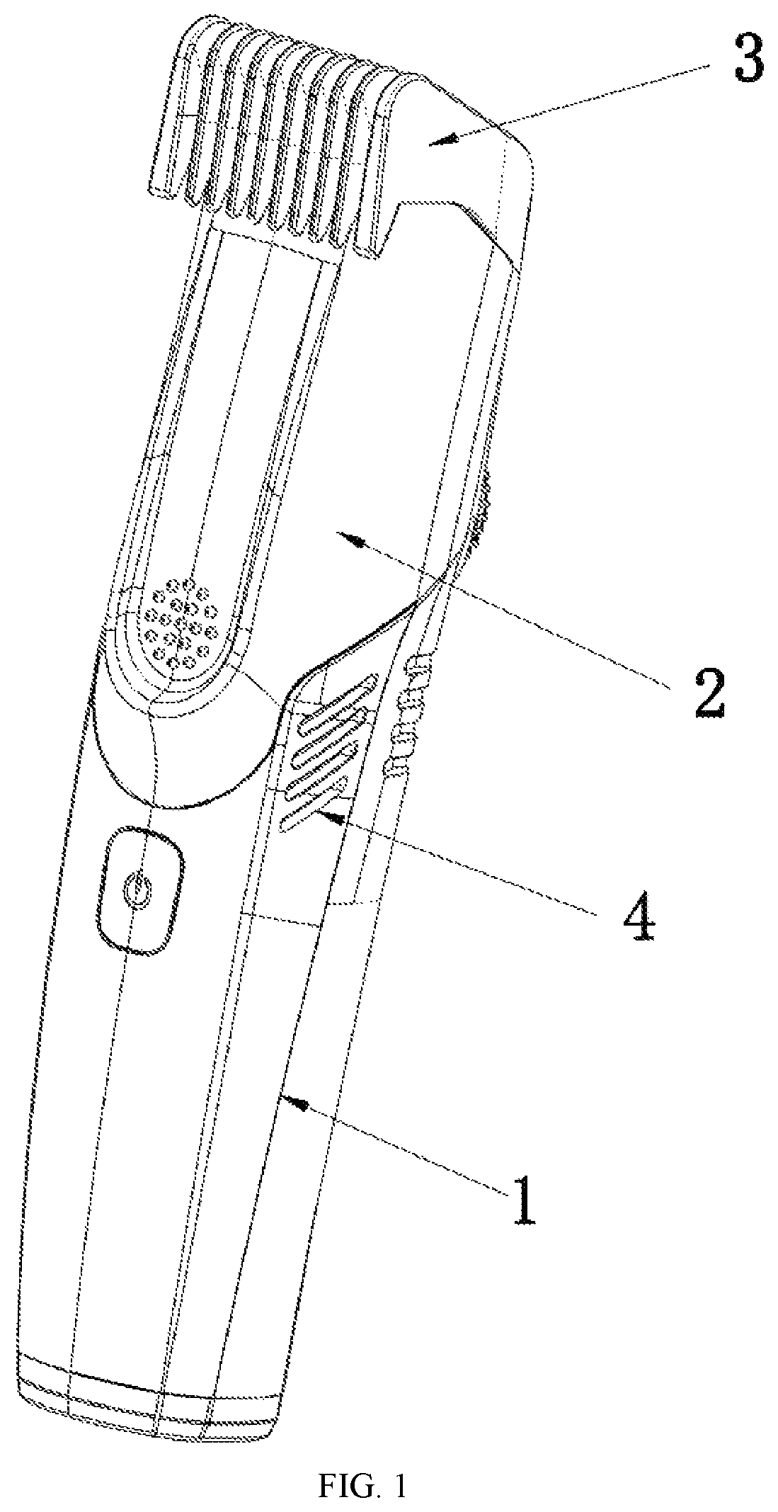 Patent US12508730 — Dust-absorbing electric shaver — Figure 1