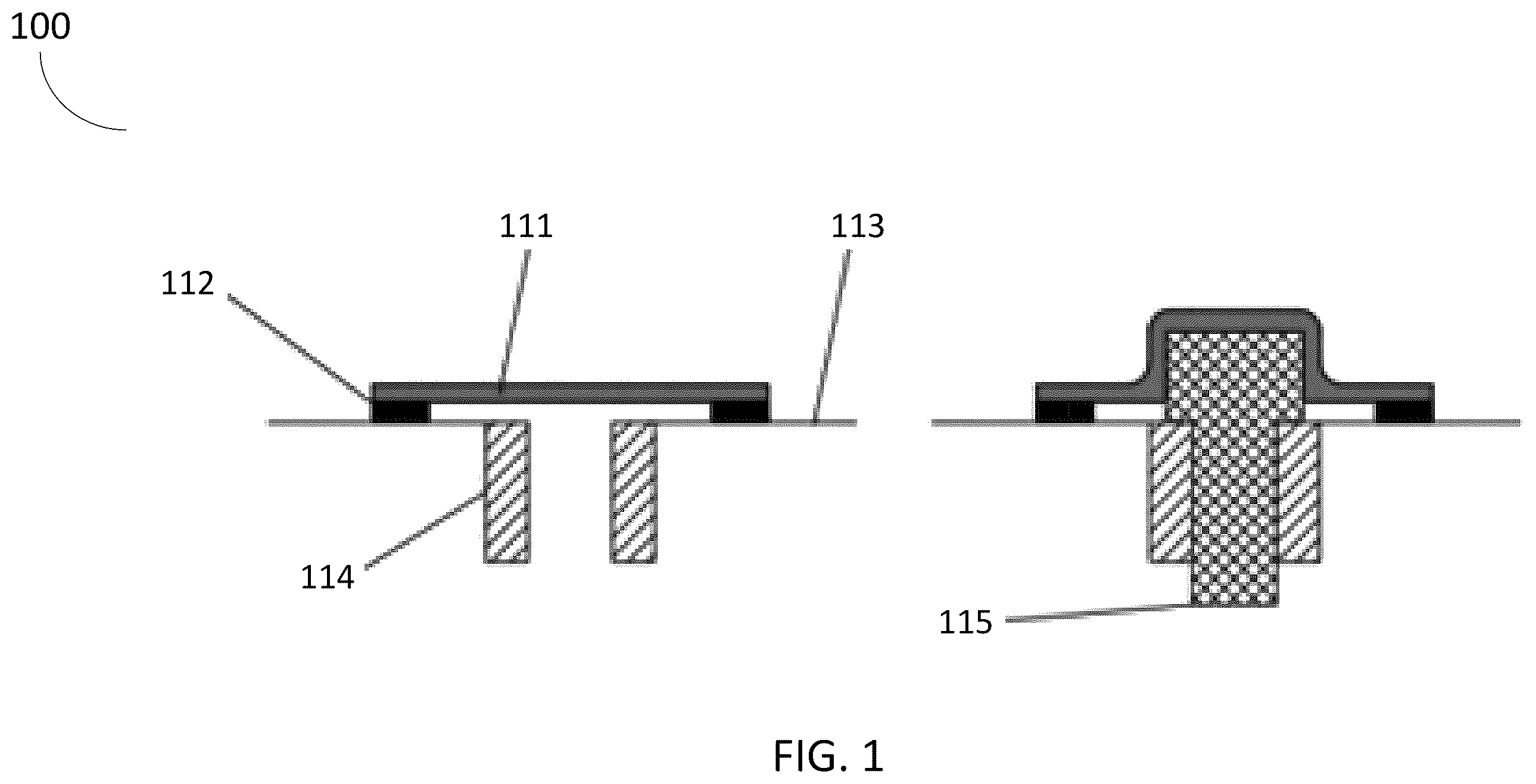 Patent US12508743 — In-mold sealing system to assist with vacuum assisted resin transfer molding — Figure 1
