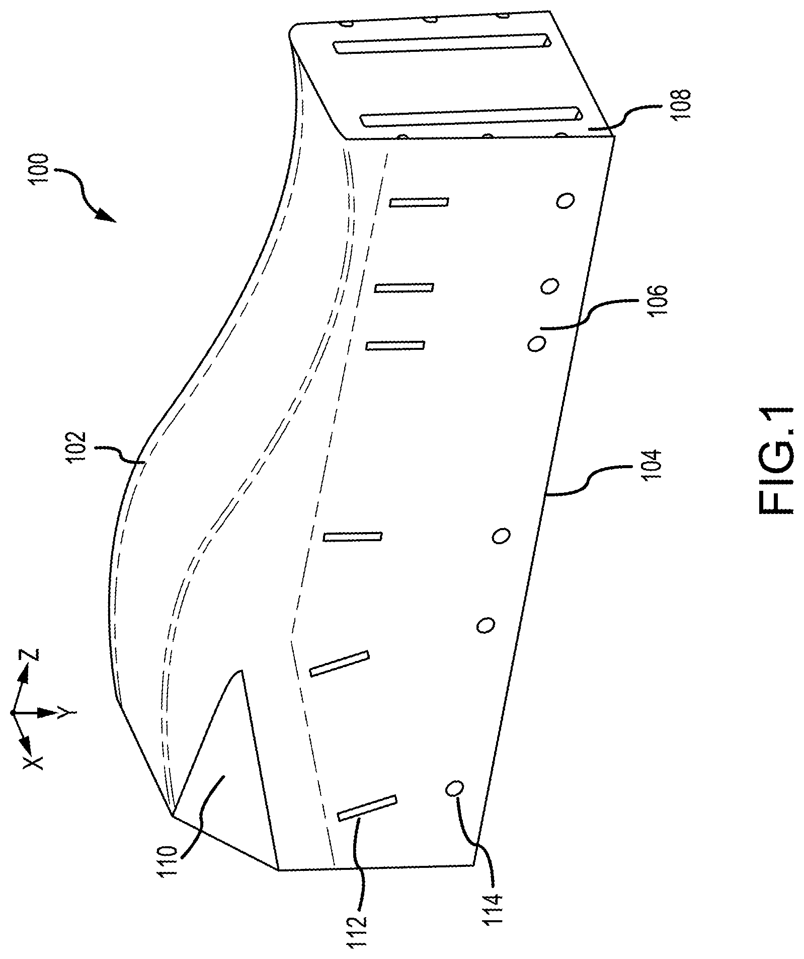Patent US12508747 — Systems and methods for bladder pressure forming a preform into a shaped body — Figure 1