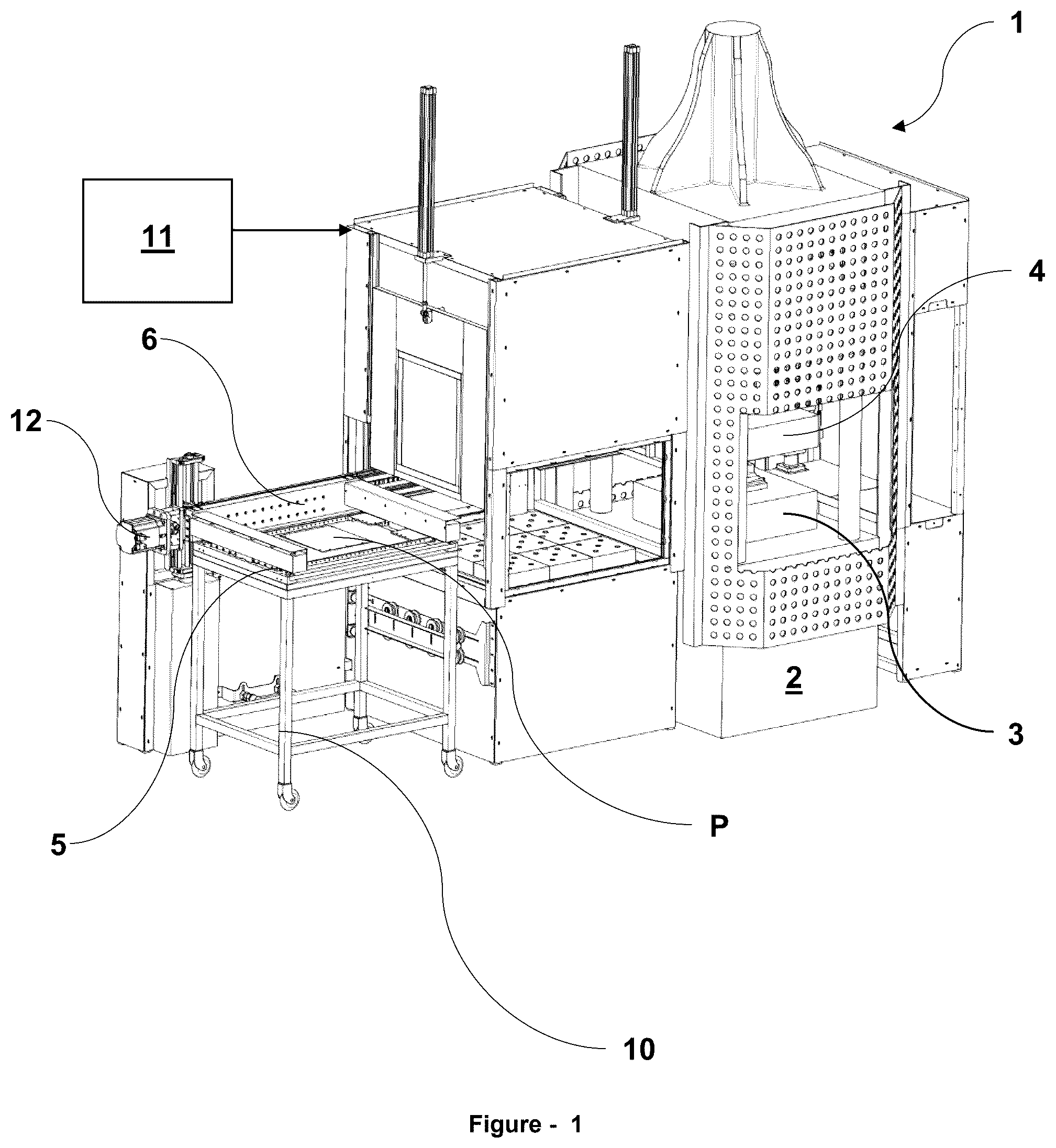 Patent US12508785 — Composite part production system — Figure 1