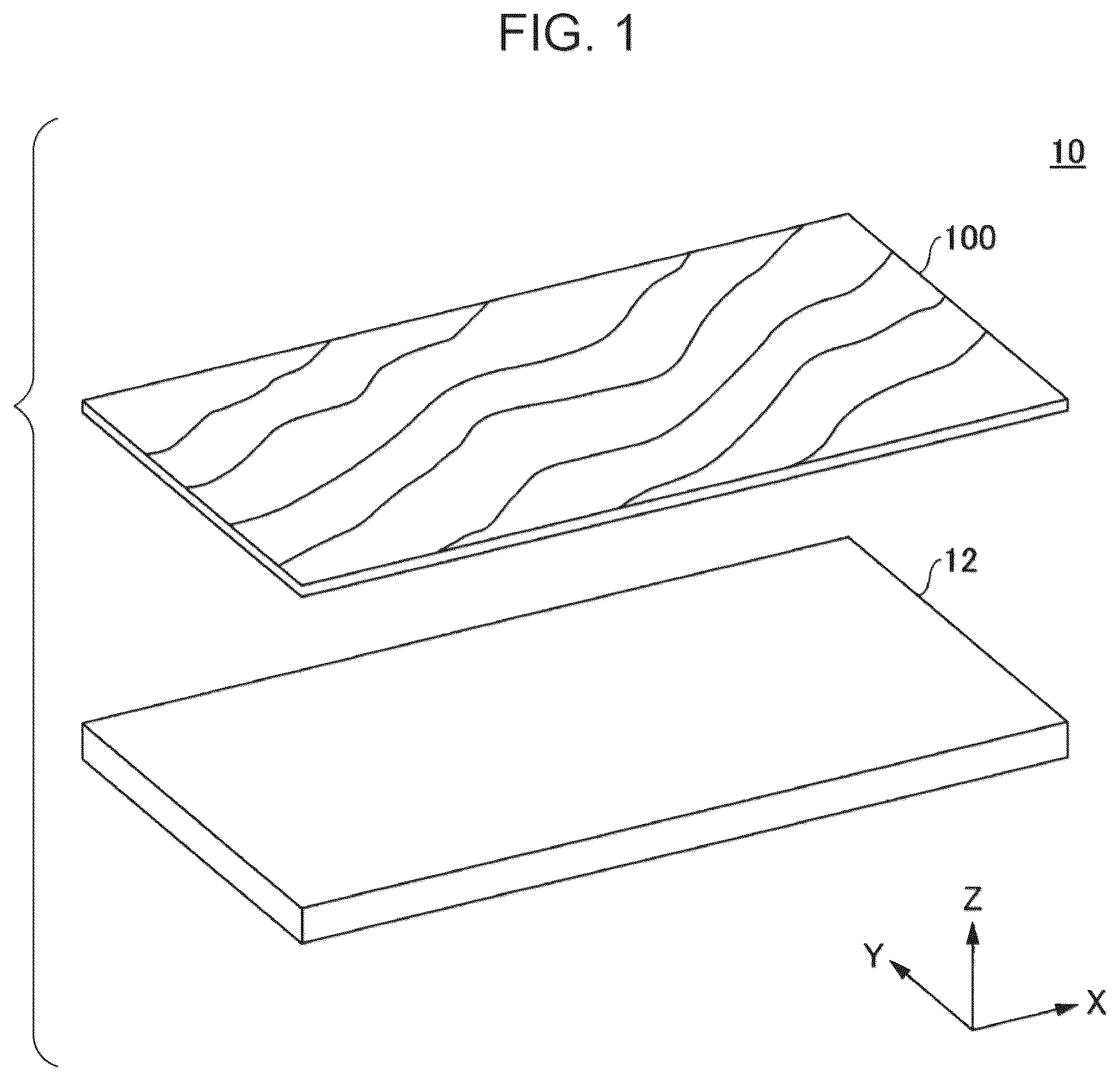 Patent US12508792 — Decorating sheet and display unit — Figure 1