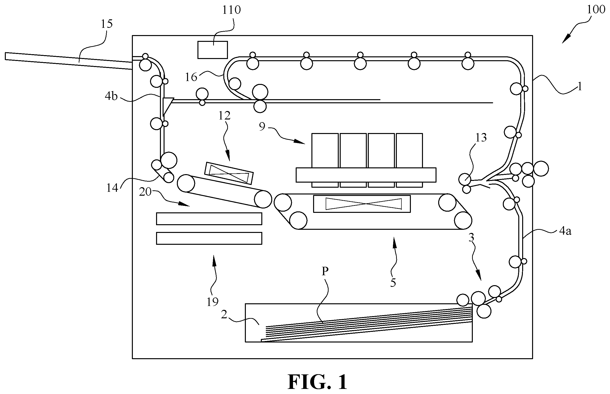 Patent US12508817 — Printing device inline inspection system and methods — Figure 1