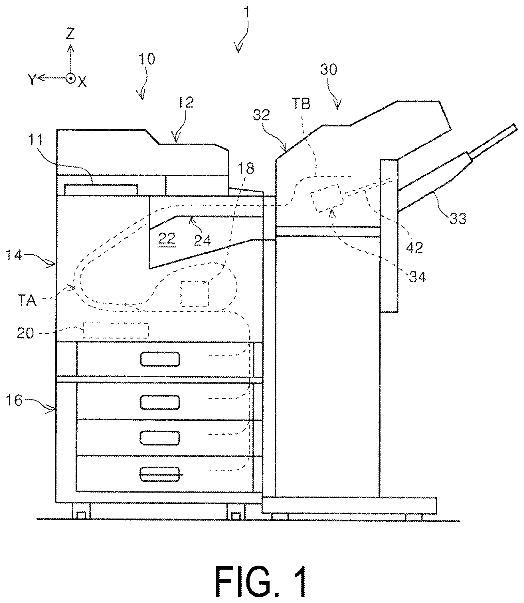 Patent US12508826 — Medium processing apparatus, recording system, method of controlling medium processing apparatus — Figure 1