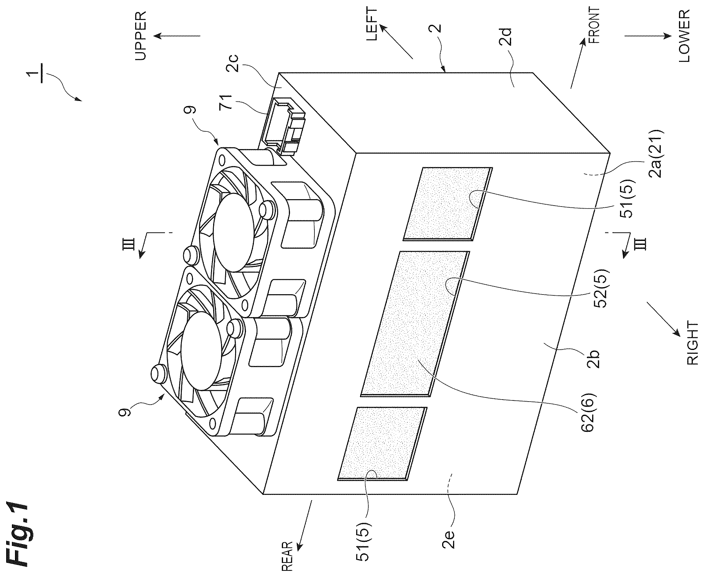 Patent US12508827 Figure 1 – Active energy irradiation device and inkjet printer