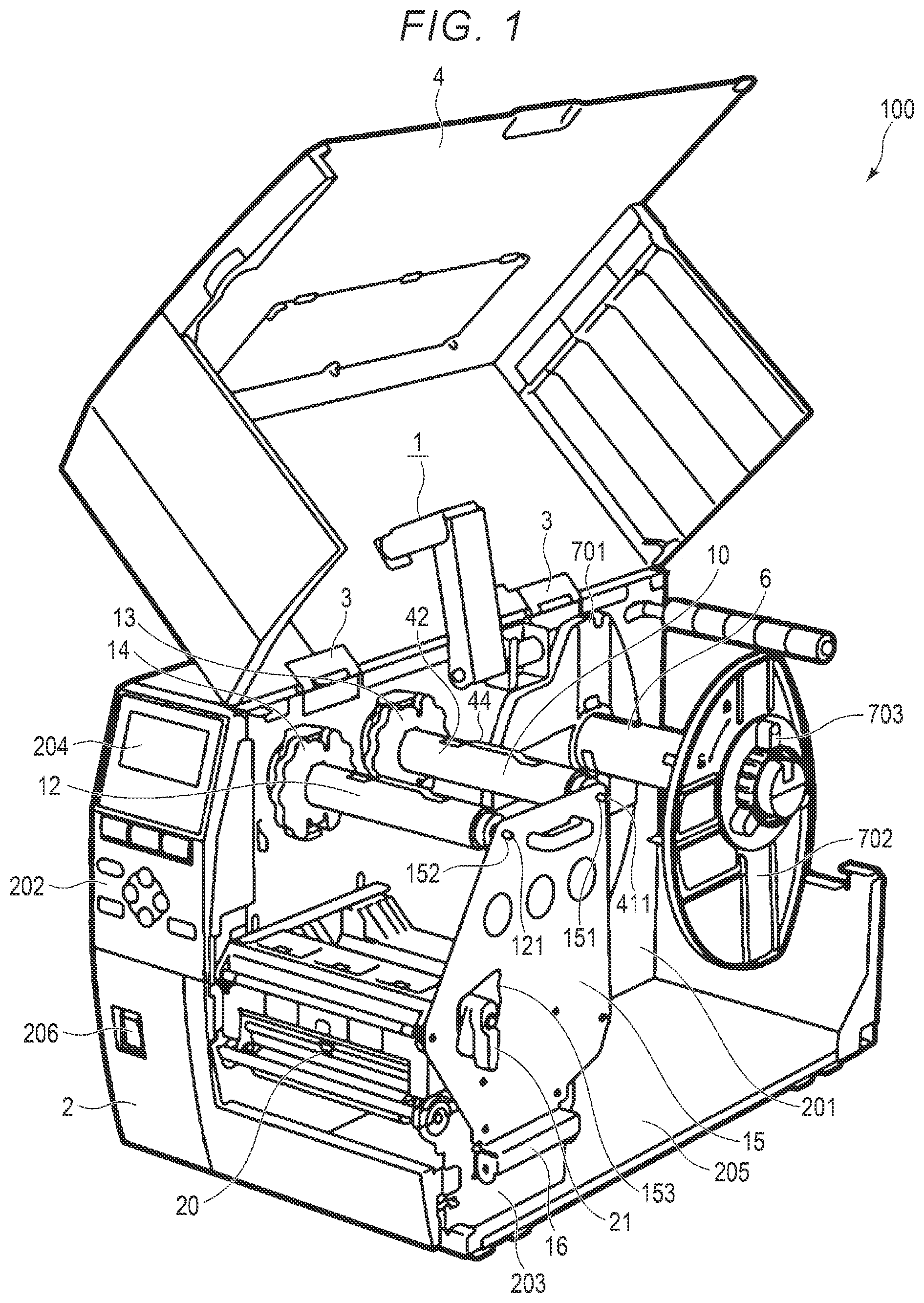 Patent US12508828 — Printing apparatus — Figure 1