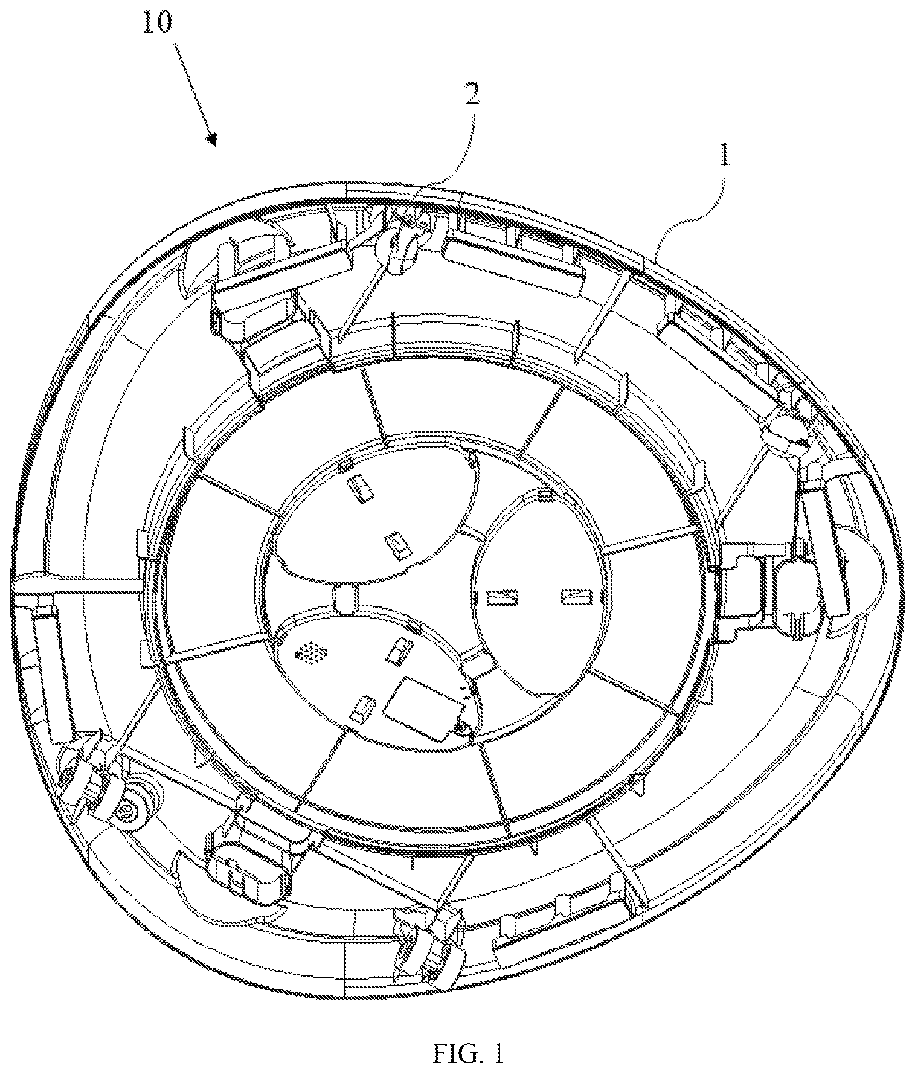 Patent US12508838 — Wheel assembly device — Figure 1