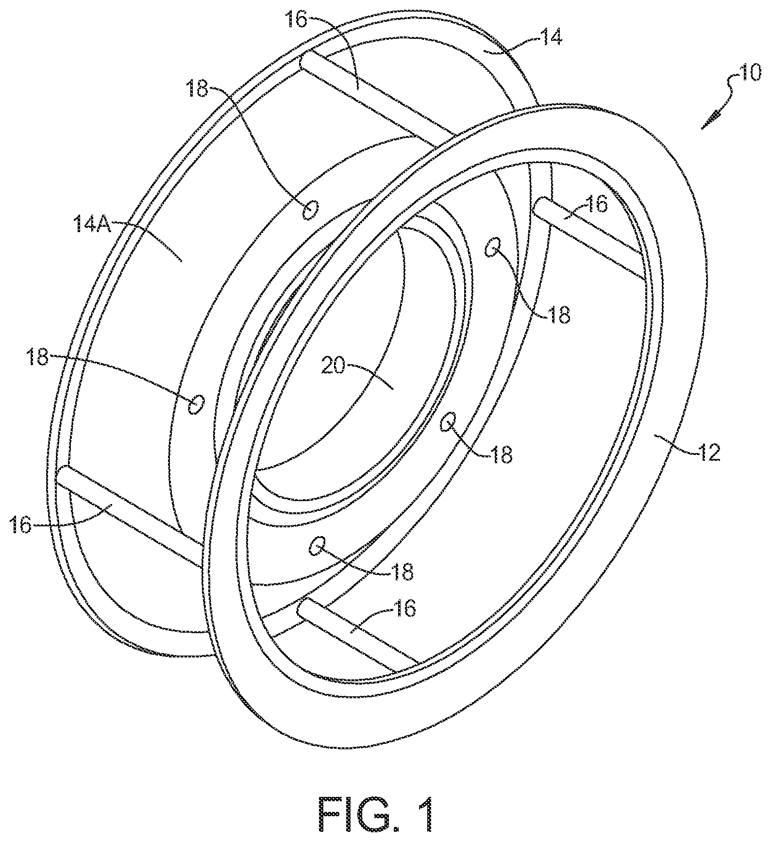Patent US12508841 — Non-pneumatic wheel — Figure 1