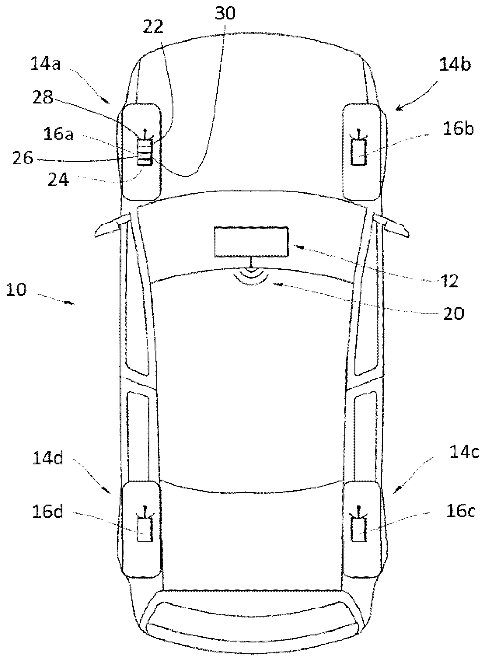 Patent US12508851 — Communication method for a pressure monitoring system — Figure 1