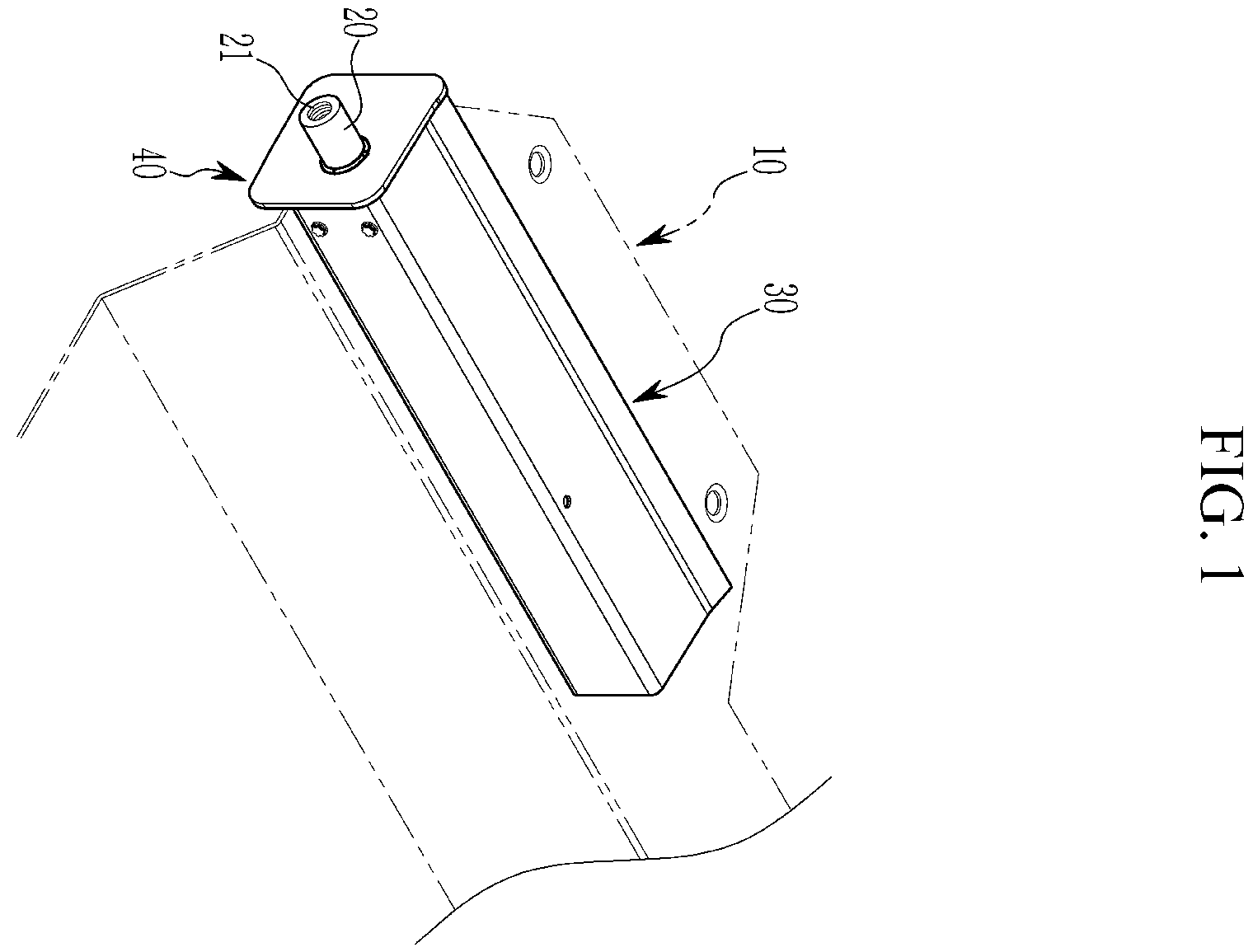 Patent US12508856 — Towing pipe connection structure — Figure 1