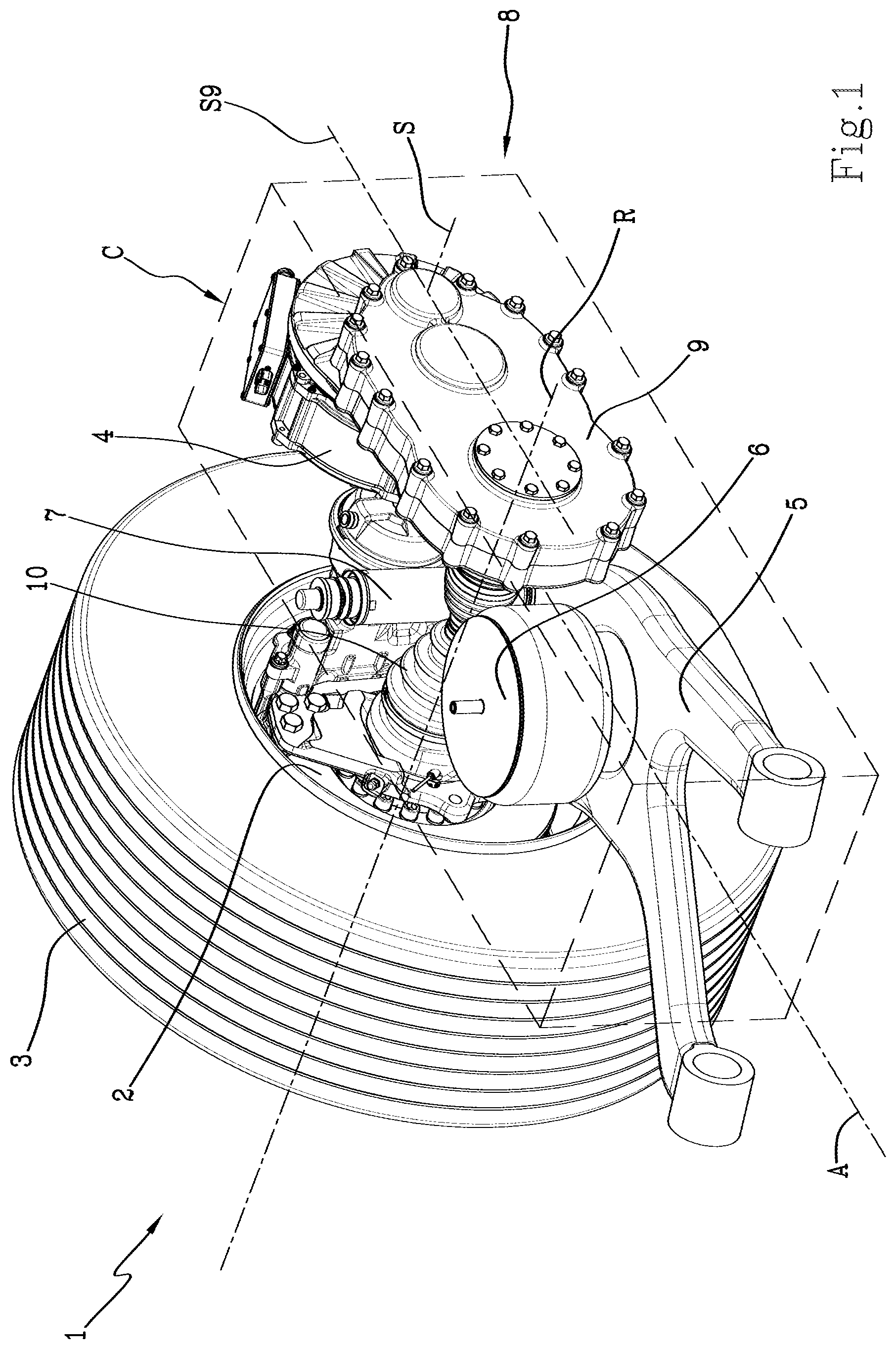 Patent US12508859 — Independent suspension — Figure 1
