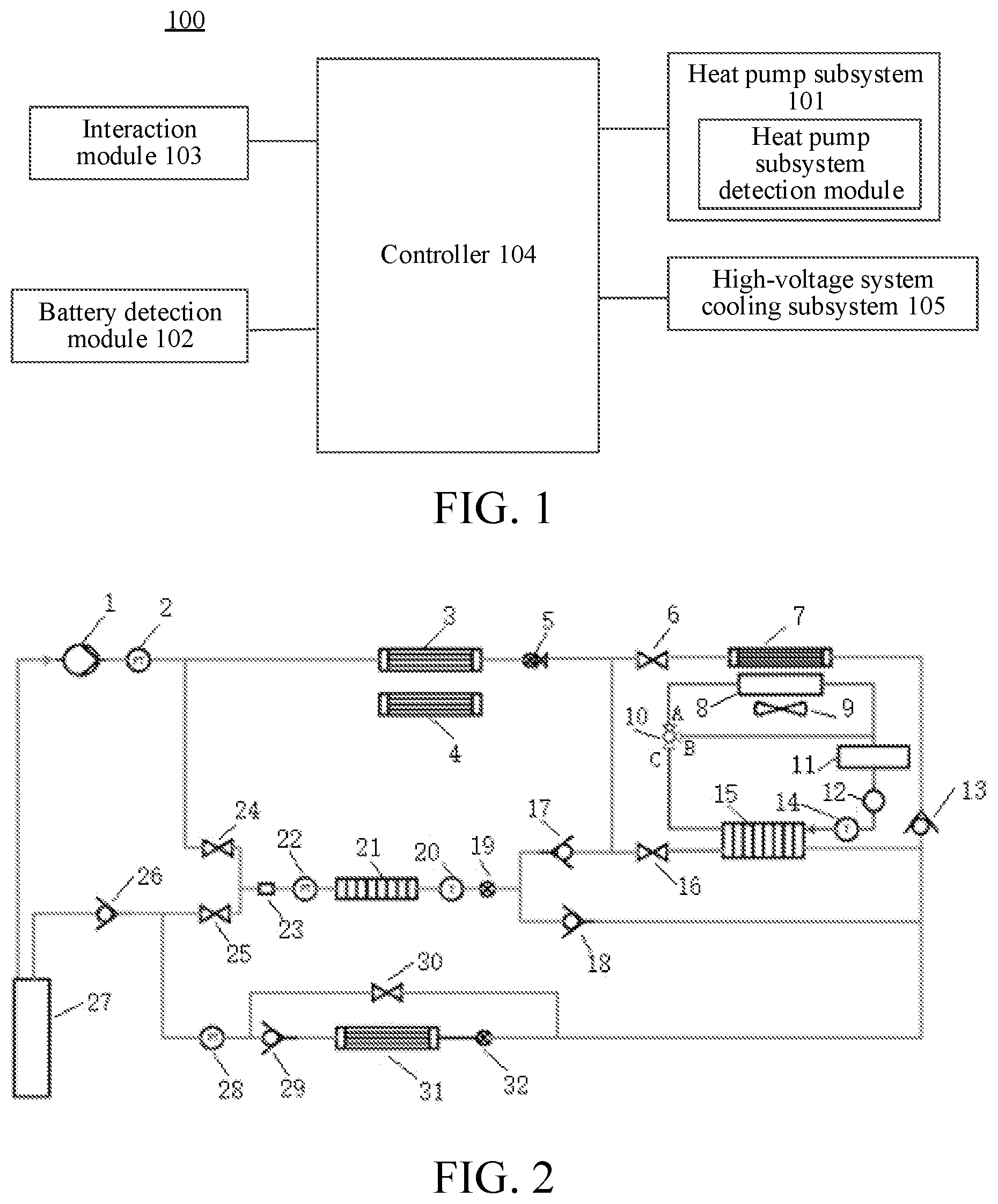 Patent US12508868 — Integrated thermal management system, vehicle, and thermal management control method — Figure 1