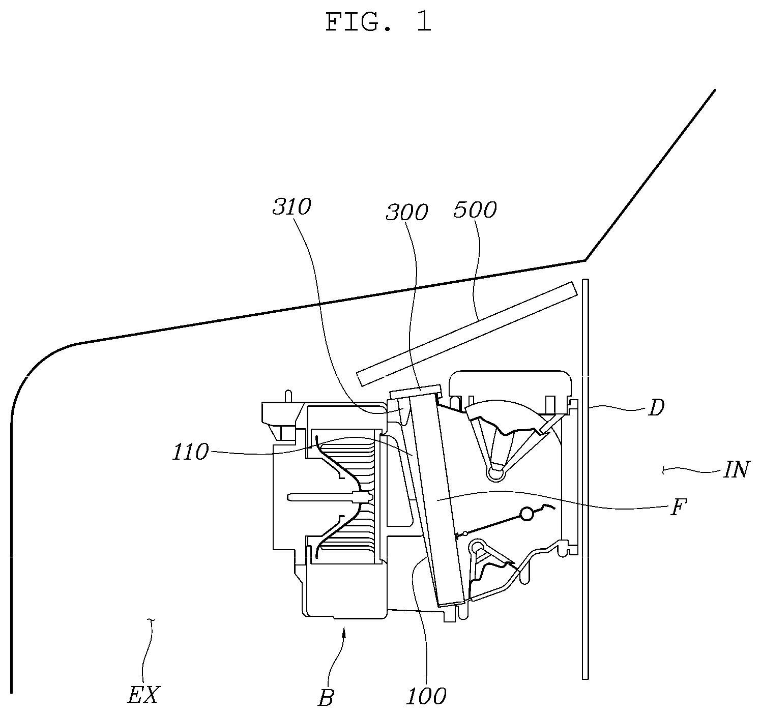 Patent US12508880 — Vehicle air-conditioning apparatus — Figure 1