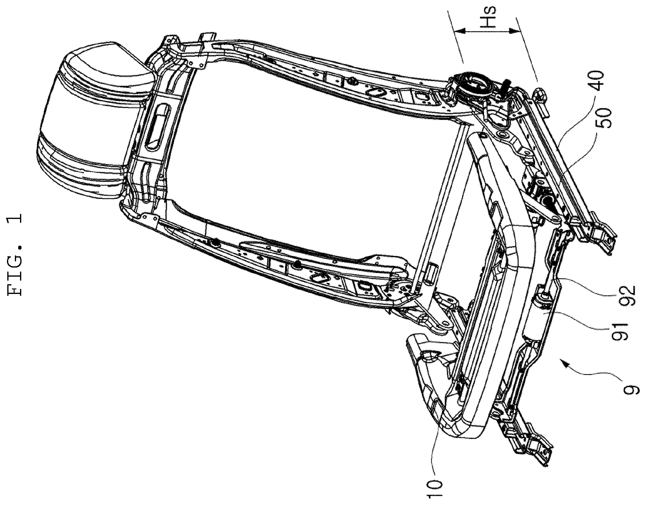 Patent US12508956 — Seat moving apparatus for vehicle — Figure 1
