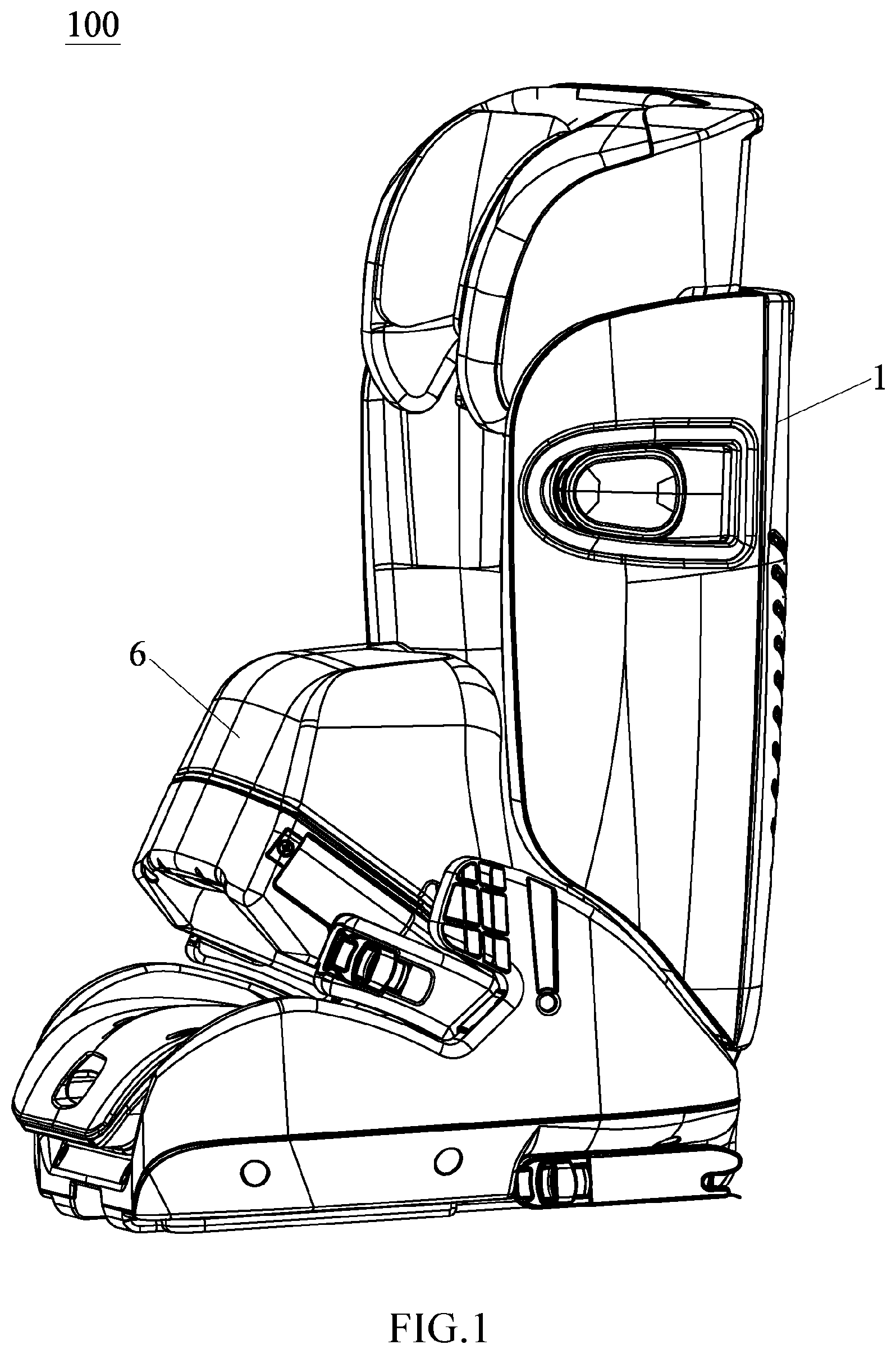 Patent US12508959 — Child safety seat — Figure 1