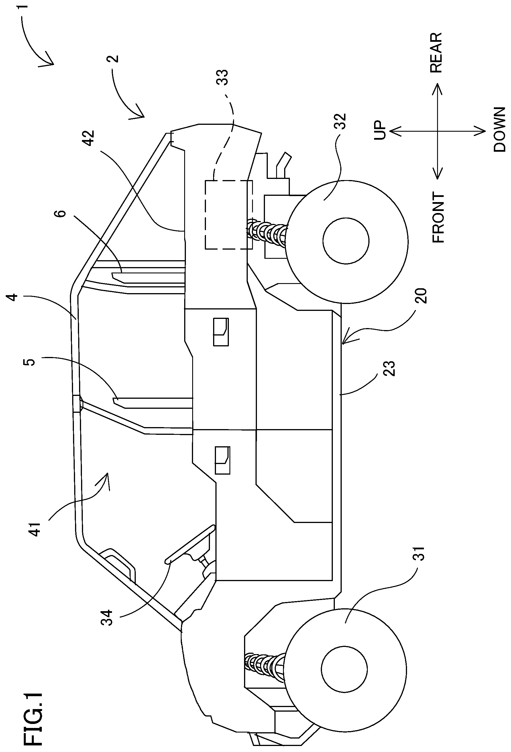 Patent US12508962 — Vehicle and vehicle seat — Figure 1