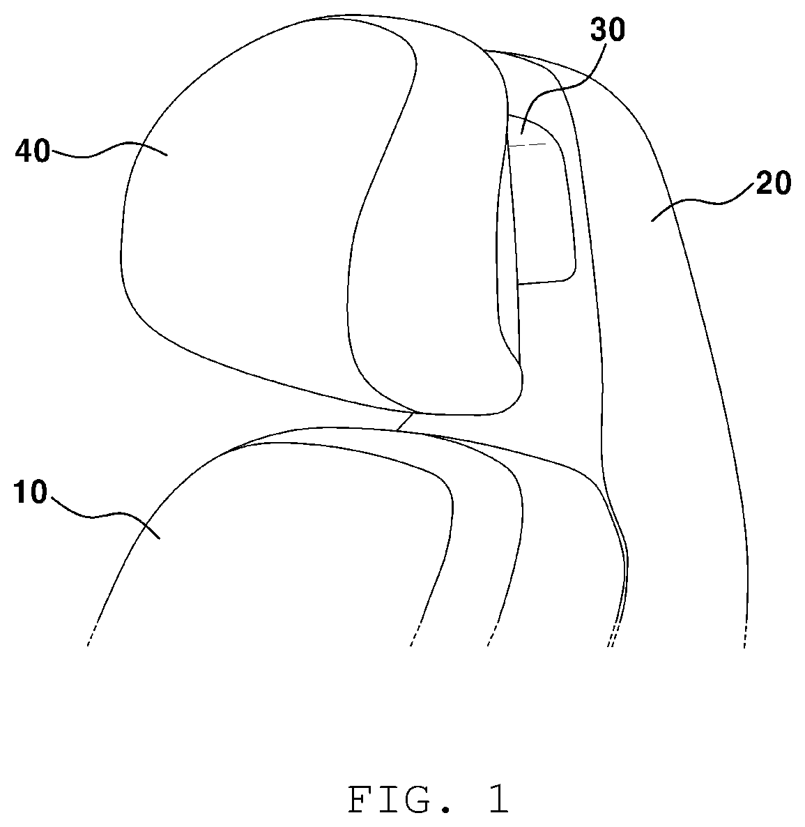 Patent US12508965 — Device for adjusting position of vehicle headrest — Figure 1