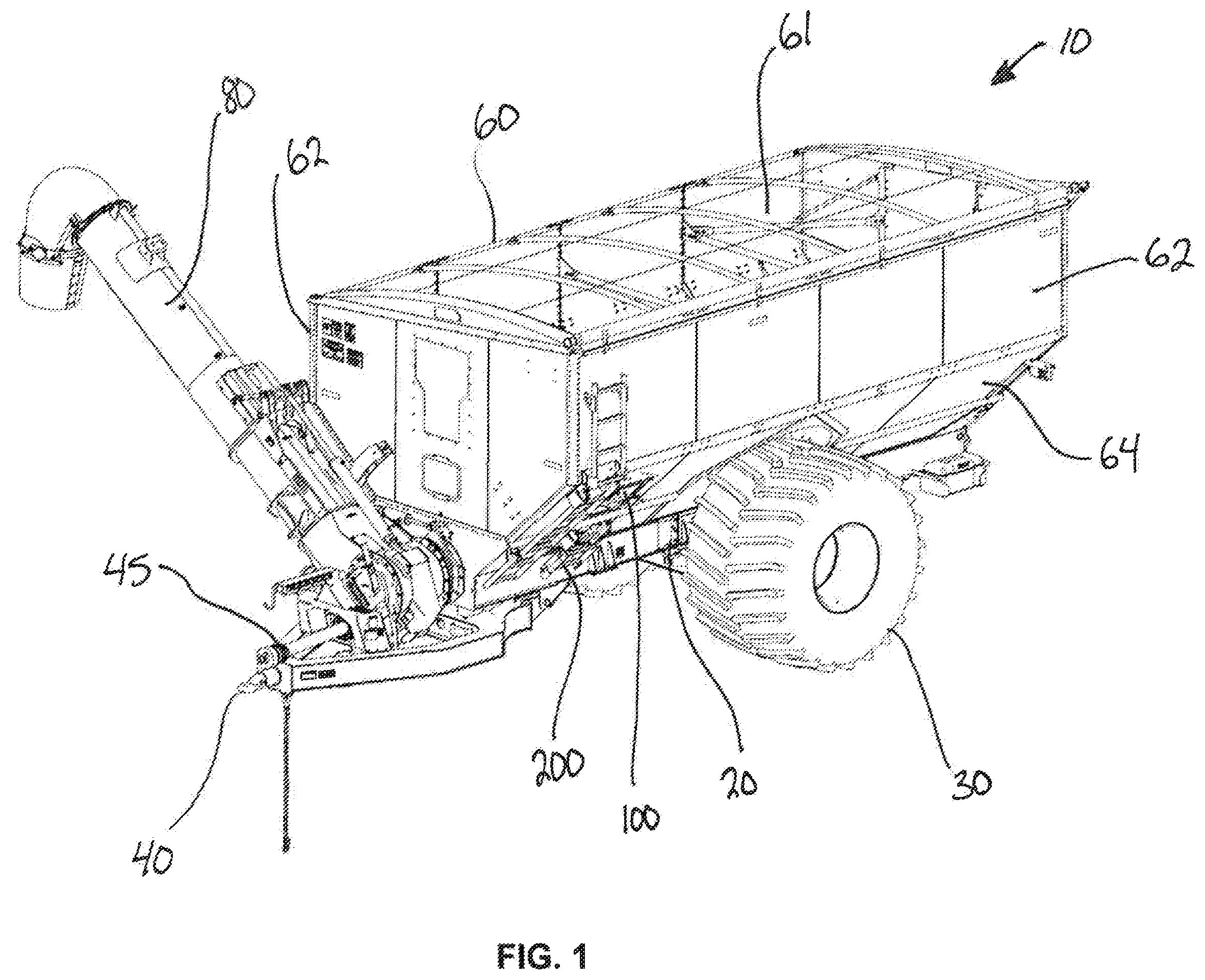 Patent US12508971 — Ground level access point for grain carts — Figure 1